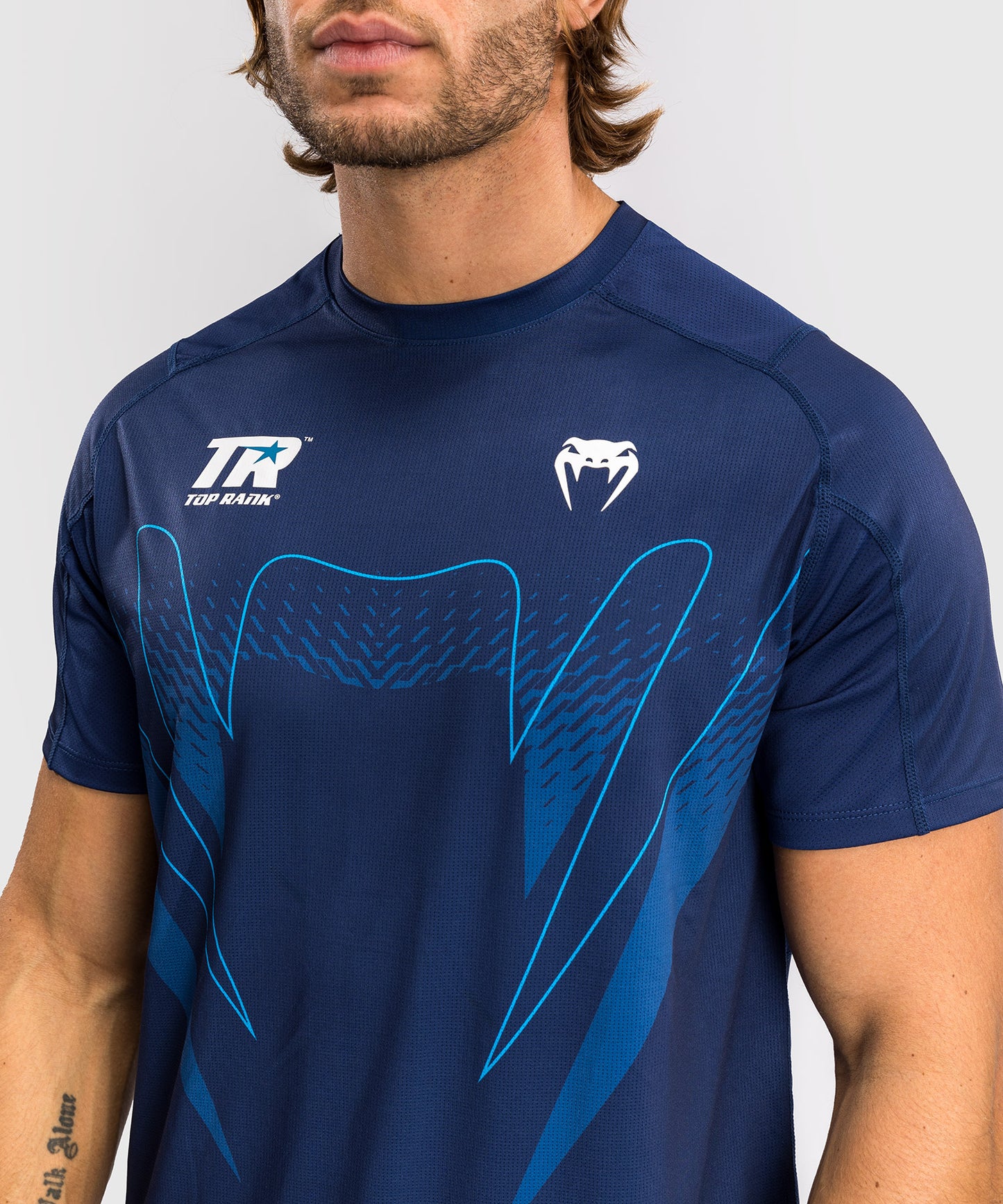Venum x Top Rank Original Herren Dry Tech Shirt - Navy Blau
