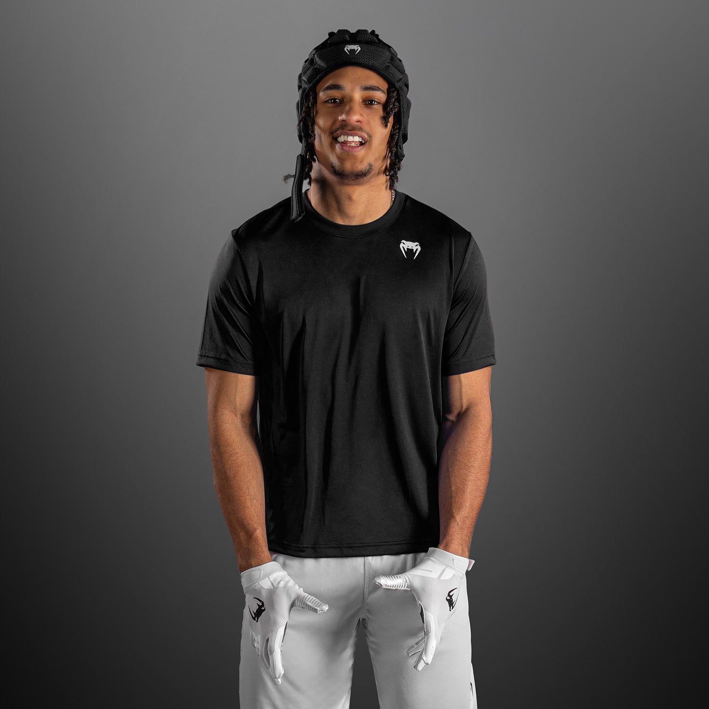 Venum Lineup Performance Kurzarm T-Shirt - Schwarz/Weiß