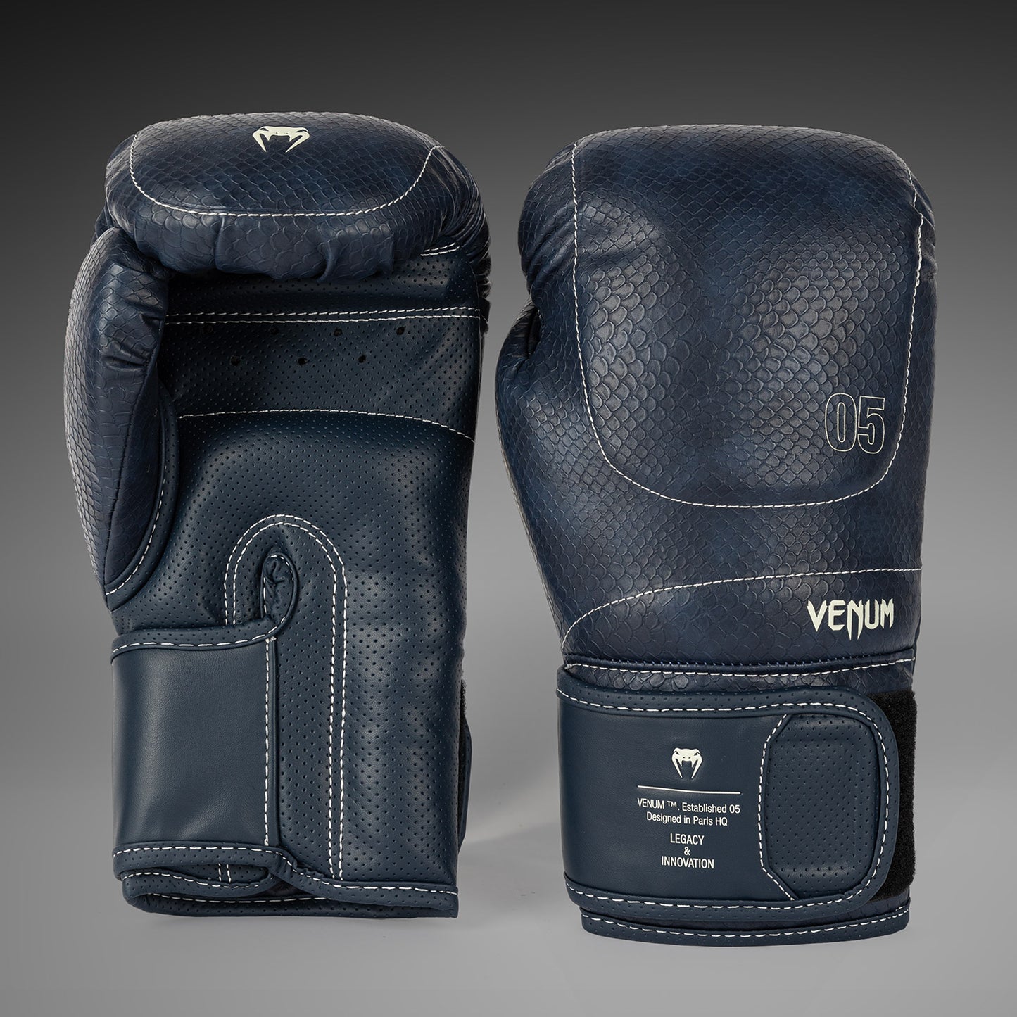Venum Impact Evo Scales Boxhandschuhe – Mitternachtsblau