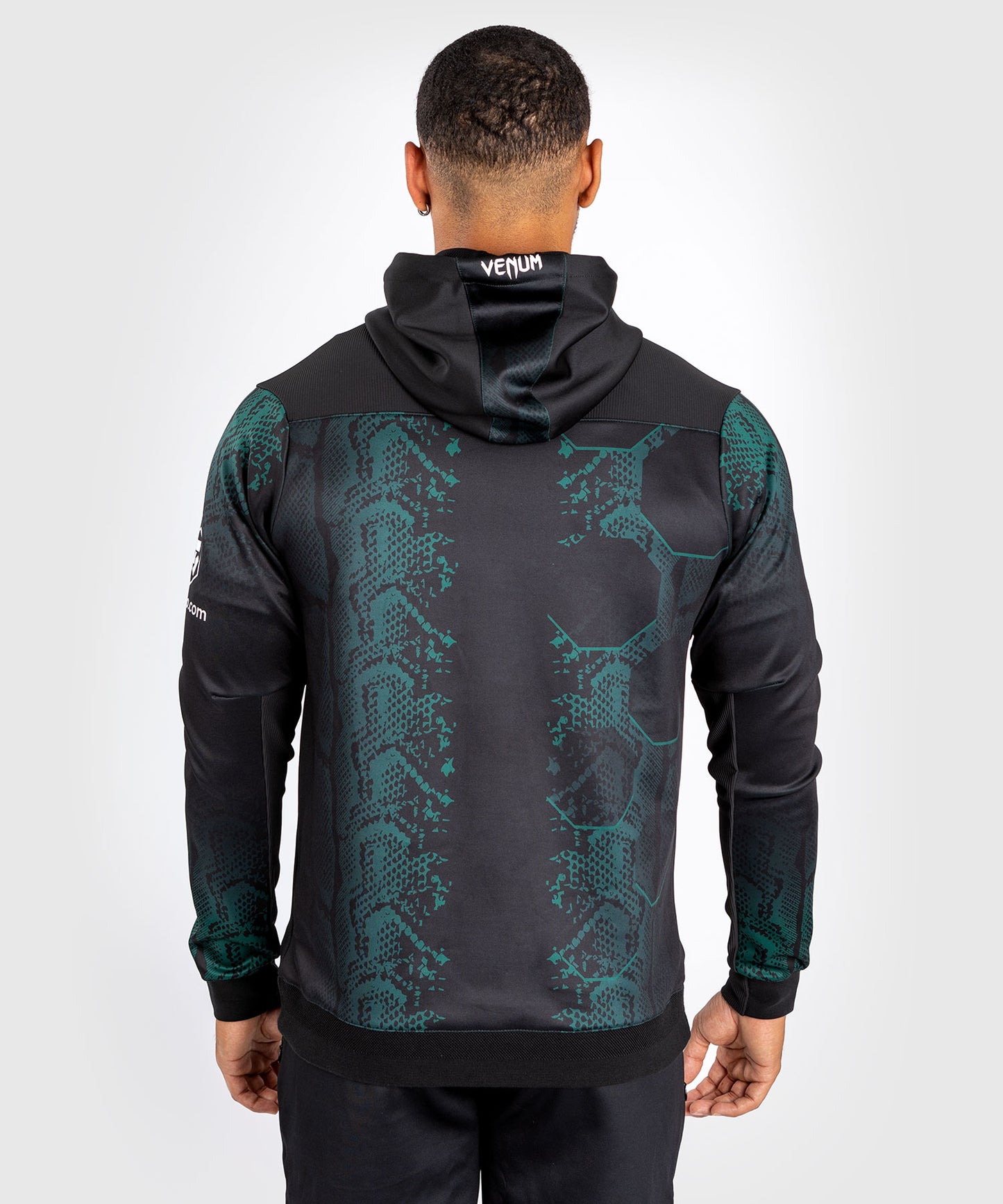 UFC Adrenaline by Venum Authentic Fight Night Walkout Hoodie für Männer - Emerald Edition - Grün/Schwarz