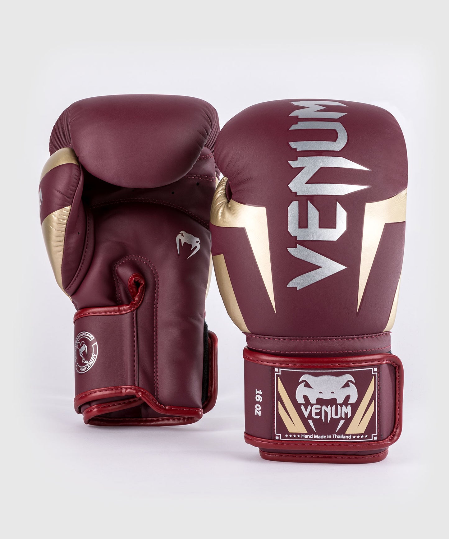 Venum Elite Boxhandschuhe - Burgund/Gold