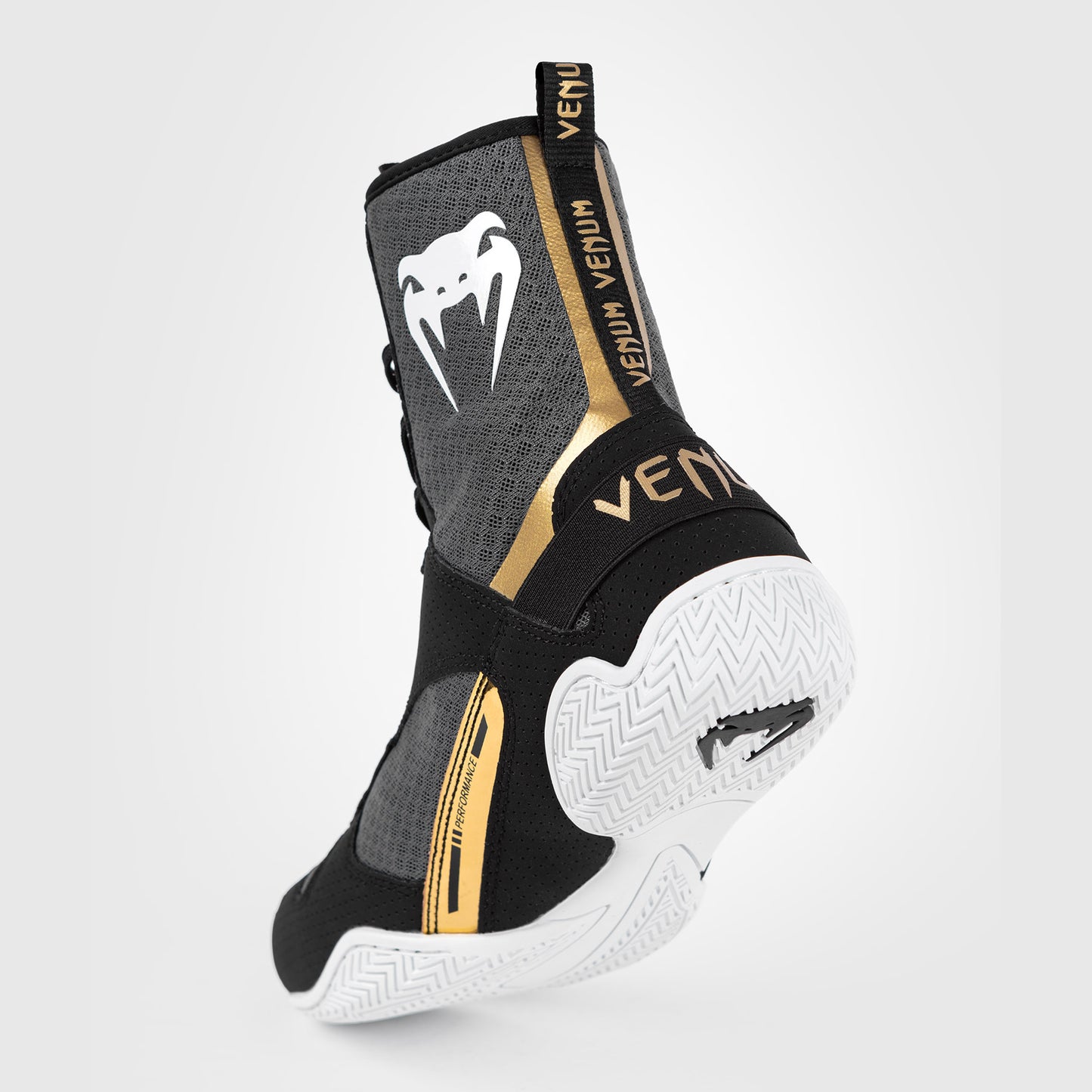 Venum Elite Boxing Schuhe - Schwarz/Weiß/Gold