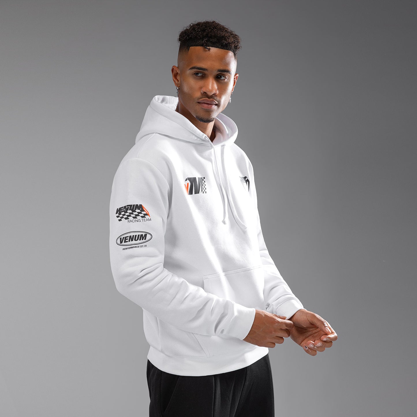 Venum Motorsport Hoodie - Schneeweiß