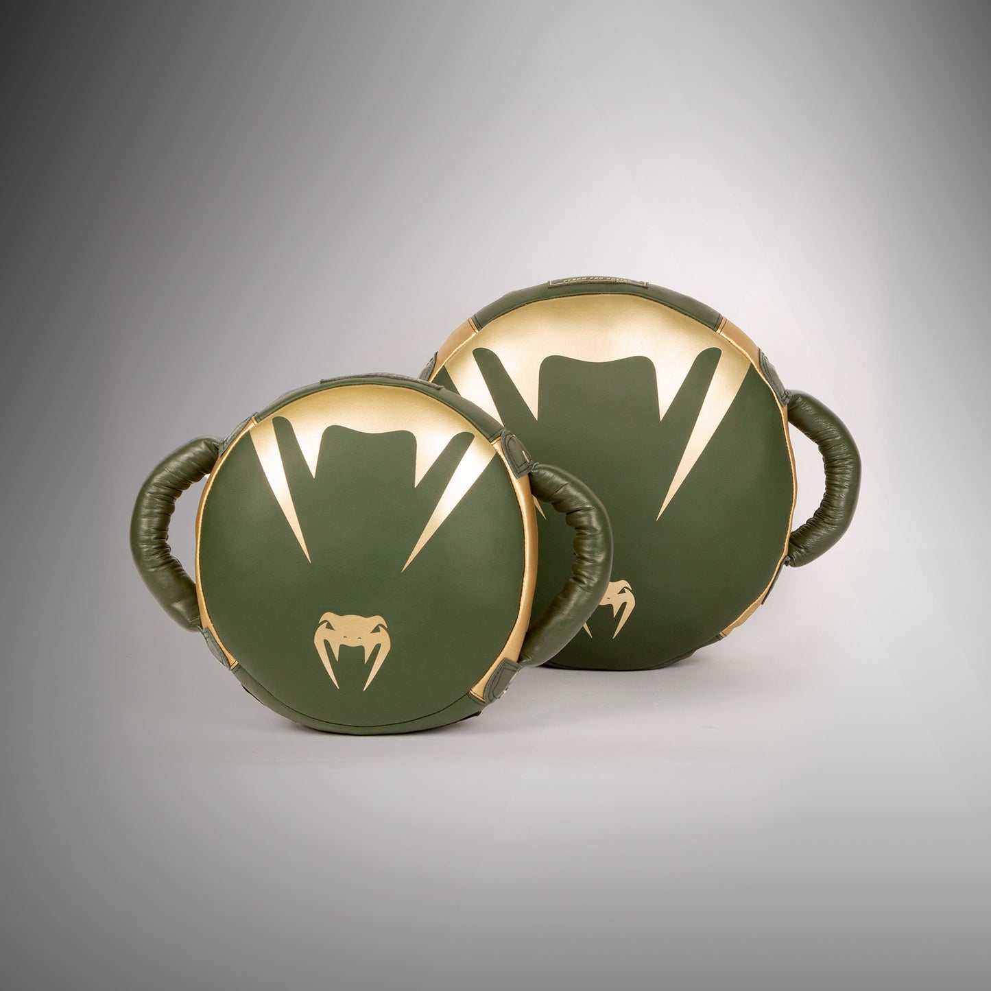 Venum Pro Boxhandschuh Rundschlag Schild – Khaki/Gold