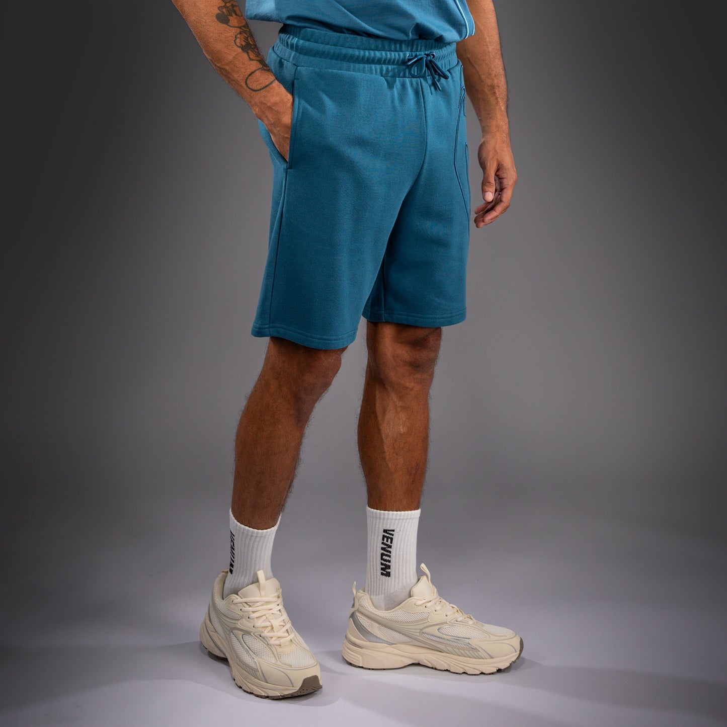 Venum Giant 3D Shorts aus Baumwolle - Ozeanblau