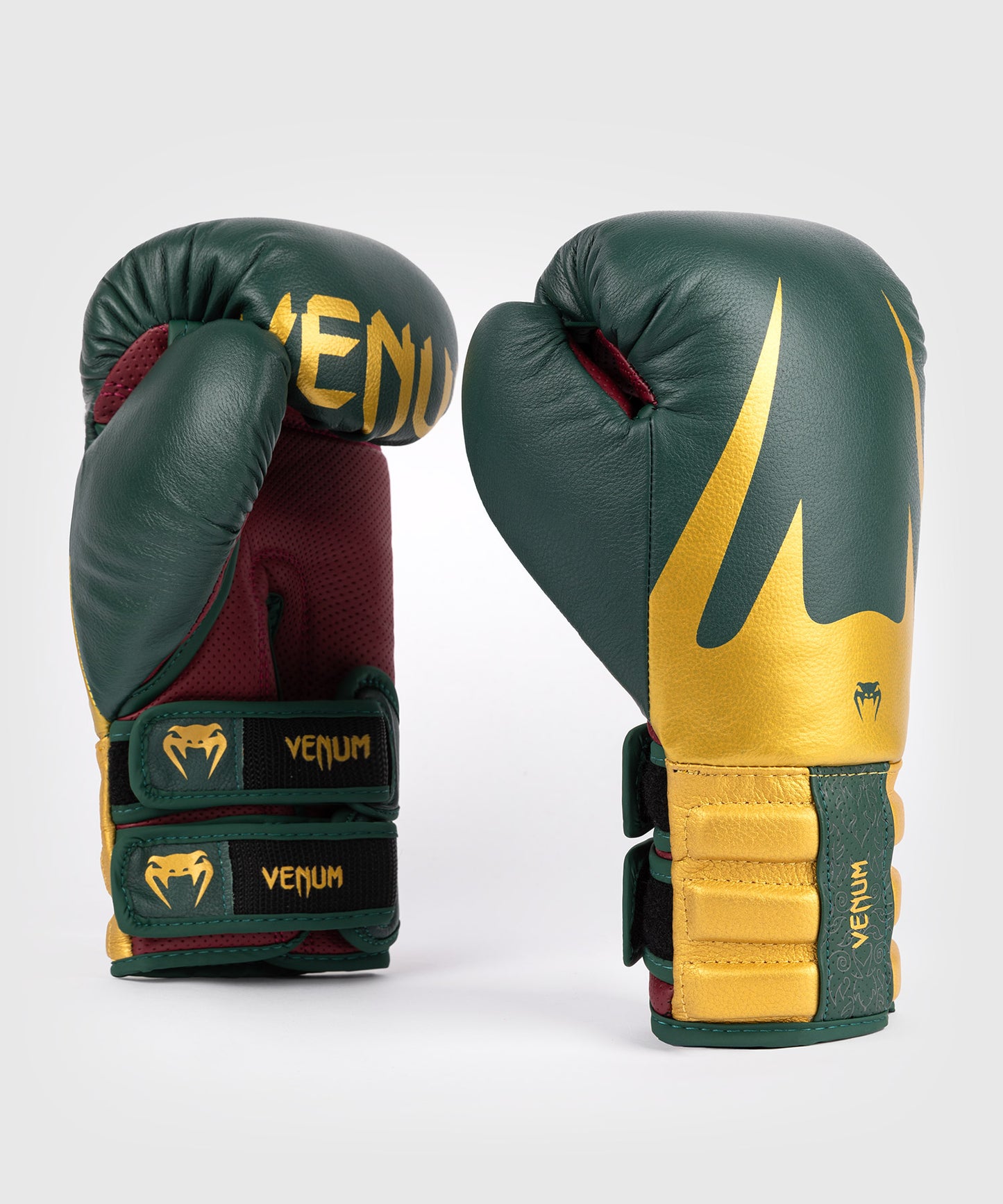 Venum Reverso Boxhandschuhe - Smaragdgrün / Gold