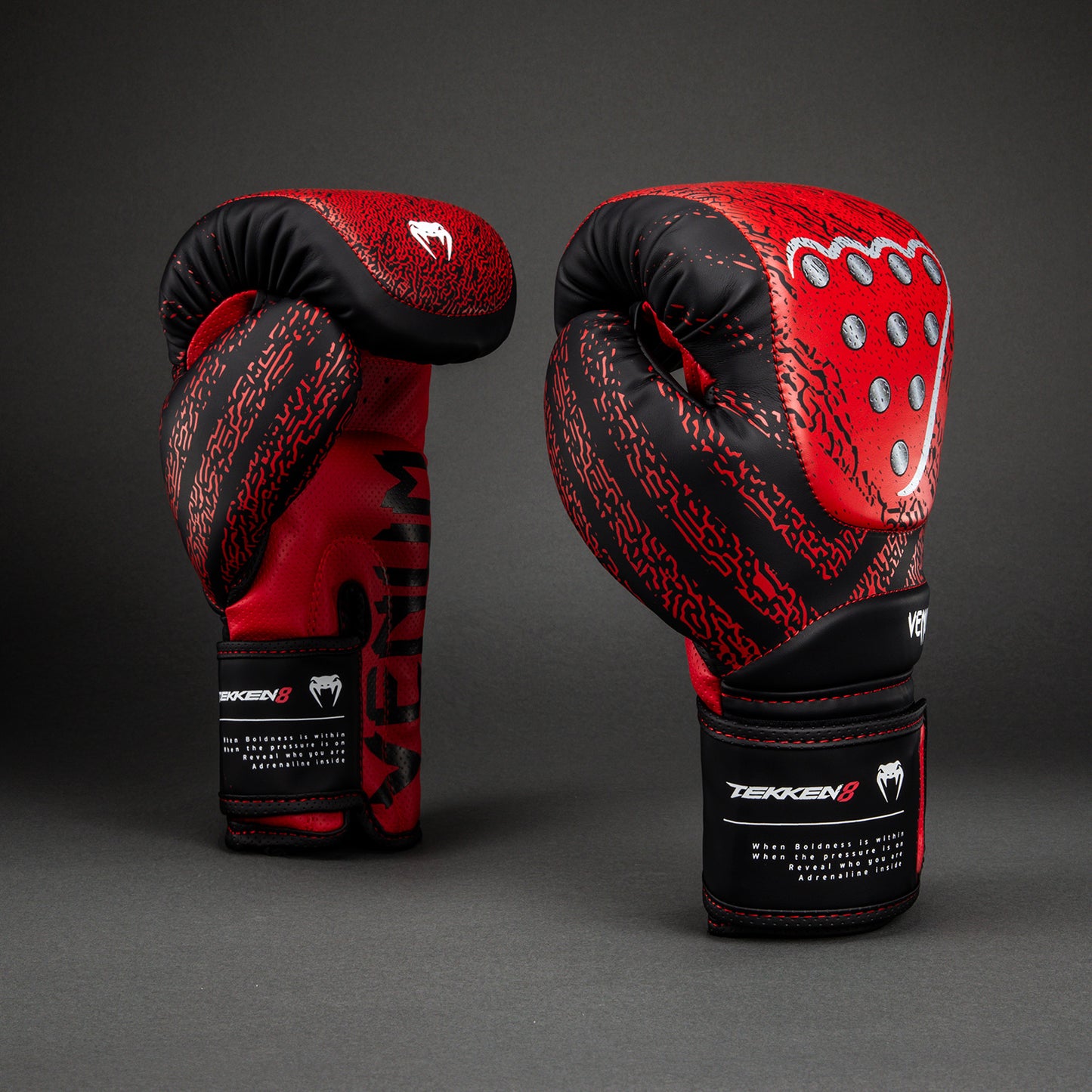 Venum x TEKKEN 8 Boxhandschuhe - Kazuya - Rot/Schwarz