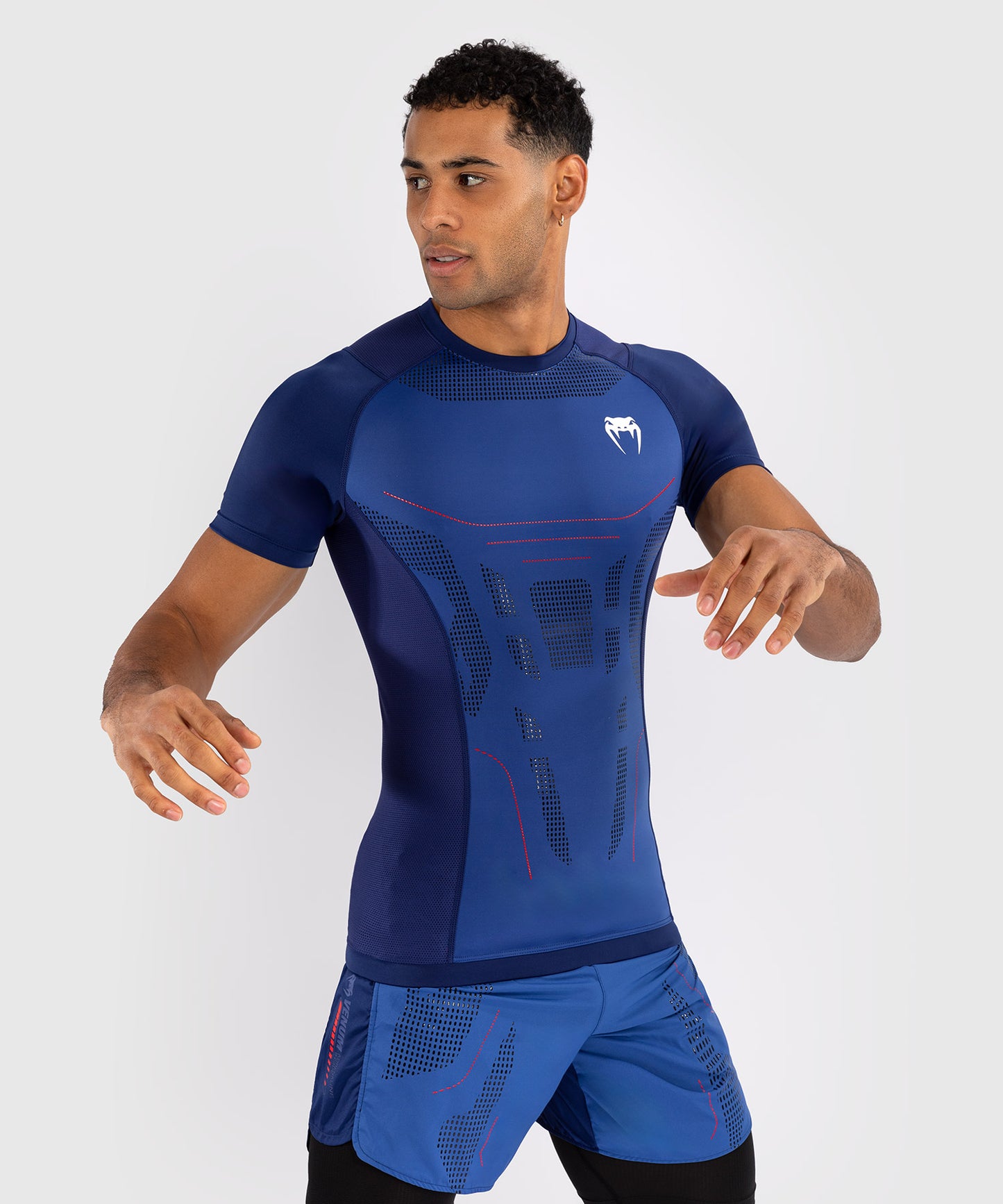 Venum Technical 3.0 Kurzarm Rashguard - Nachtblau