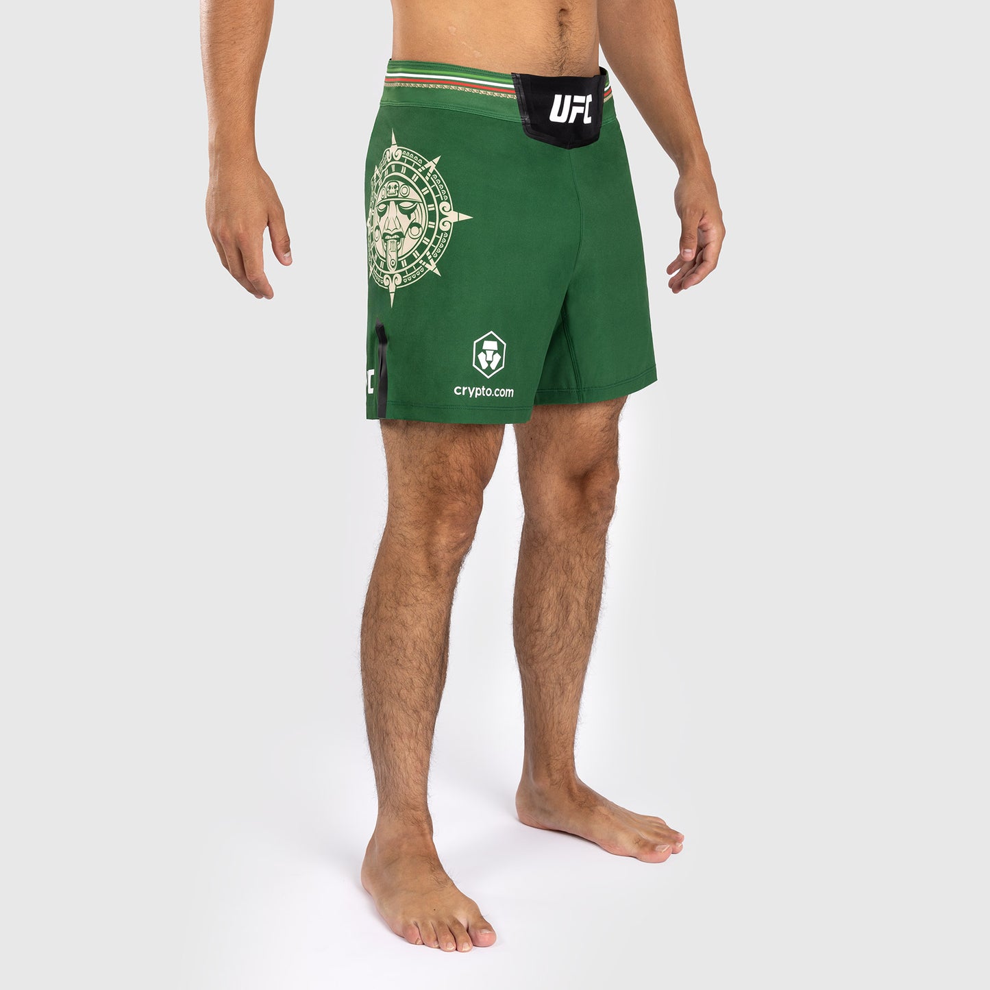 Noche UFC by Venum  Authentic Fight Night Herren Kampfhose - Kurze Passform - Grün