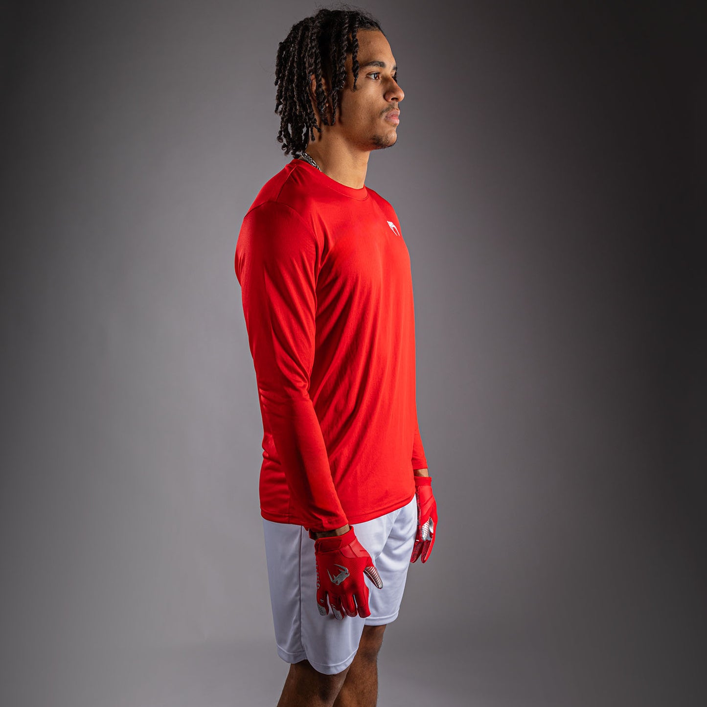 Venum Lineup Performance Langarm T-Shirt - Rot/Weiß