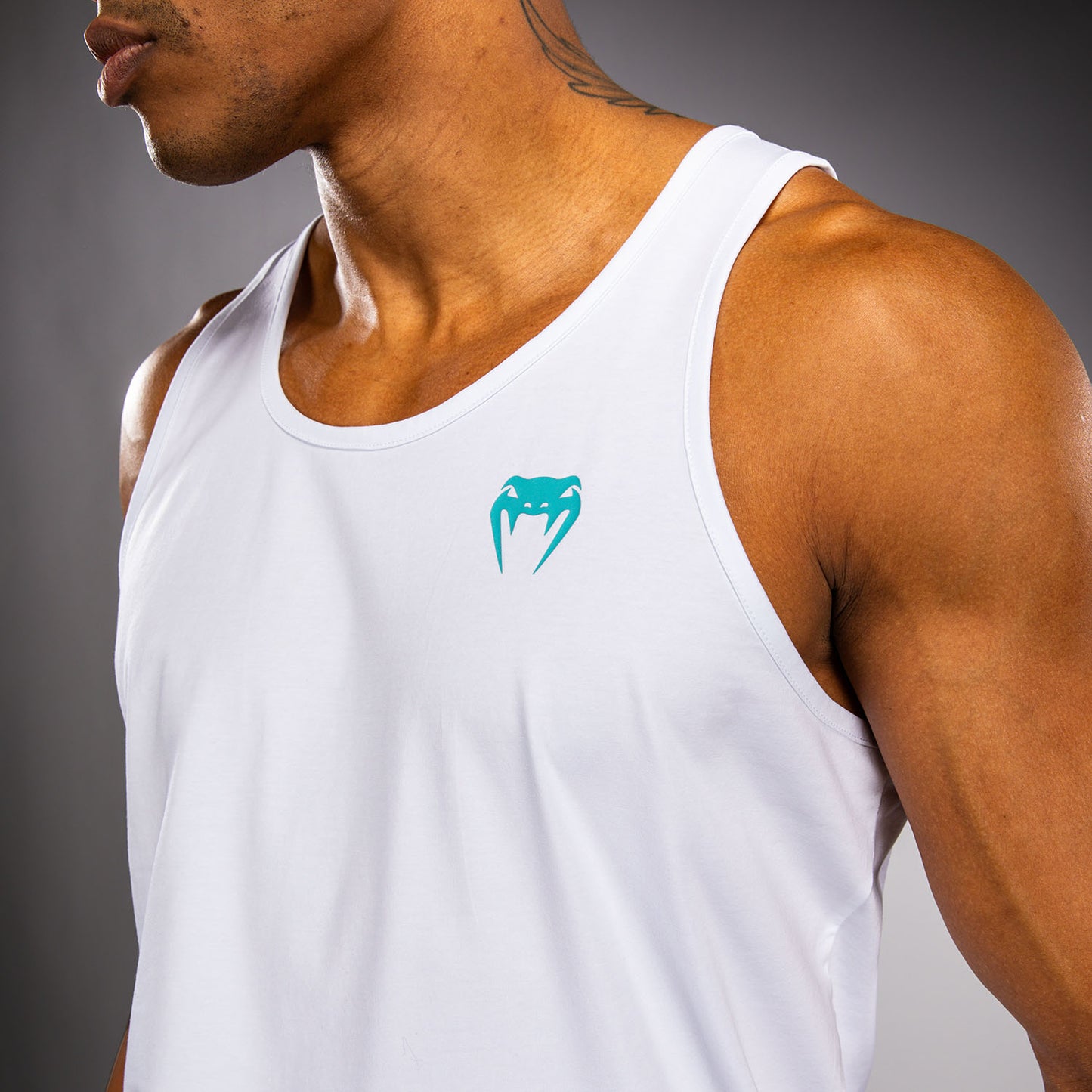 Venum Aqua Tanktop – Weiß/Türkis
