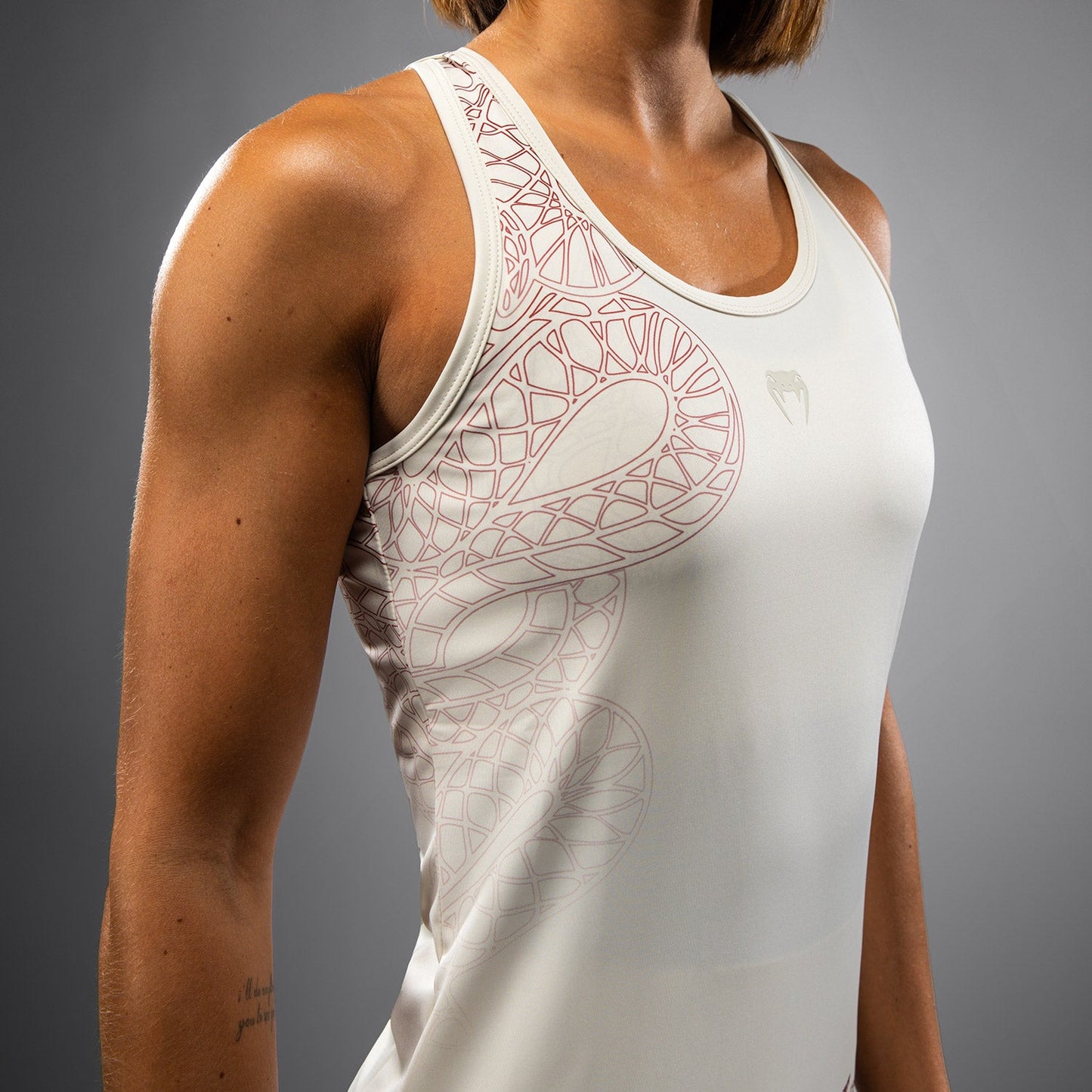 Venum Serpenti Damen Tank Top – Elfenbein/Burgunder