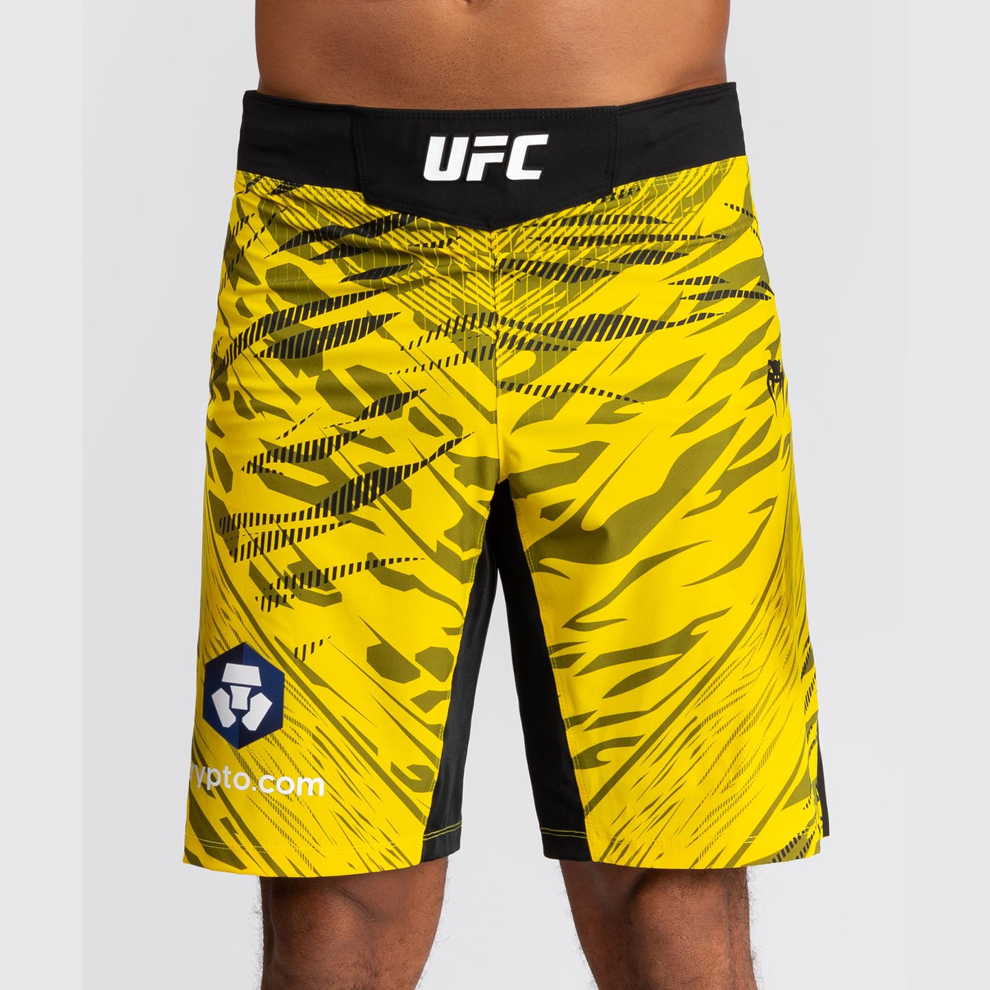 UFC Fusion by Venum Personalized Authentic Fight Night Herren Fight Short - Long Fit - Gelb