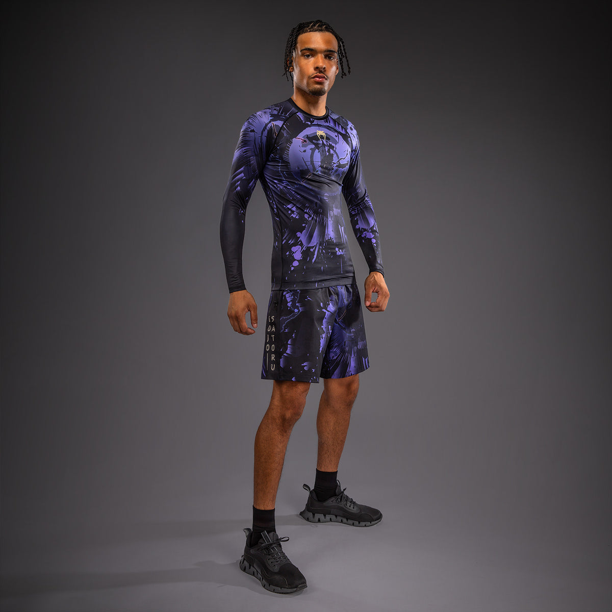 Jujutsu Kaisen x Venum Gojo Langarm Rashguard – Lila