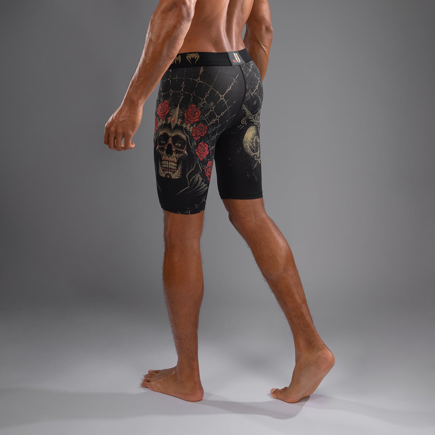 Venum Santa Muerte 5.0 Herren Vale Tudo Shorts - Tiefes Schwarz/Gold
