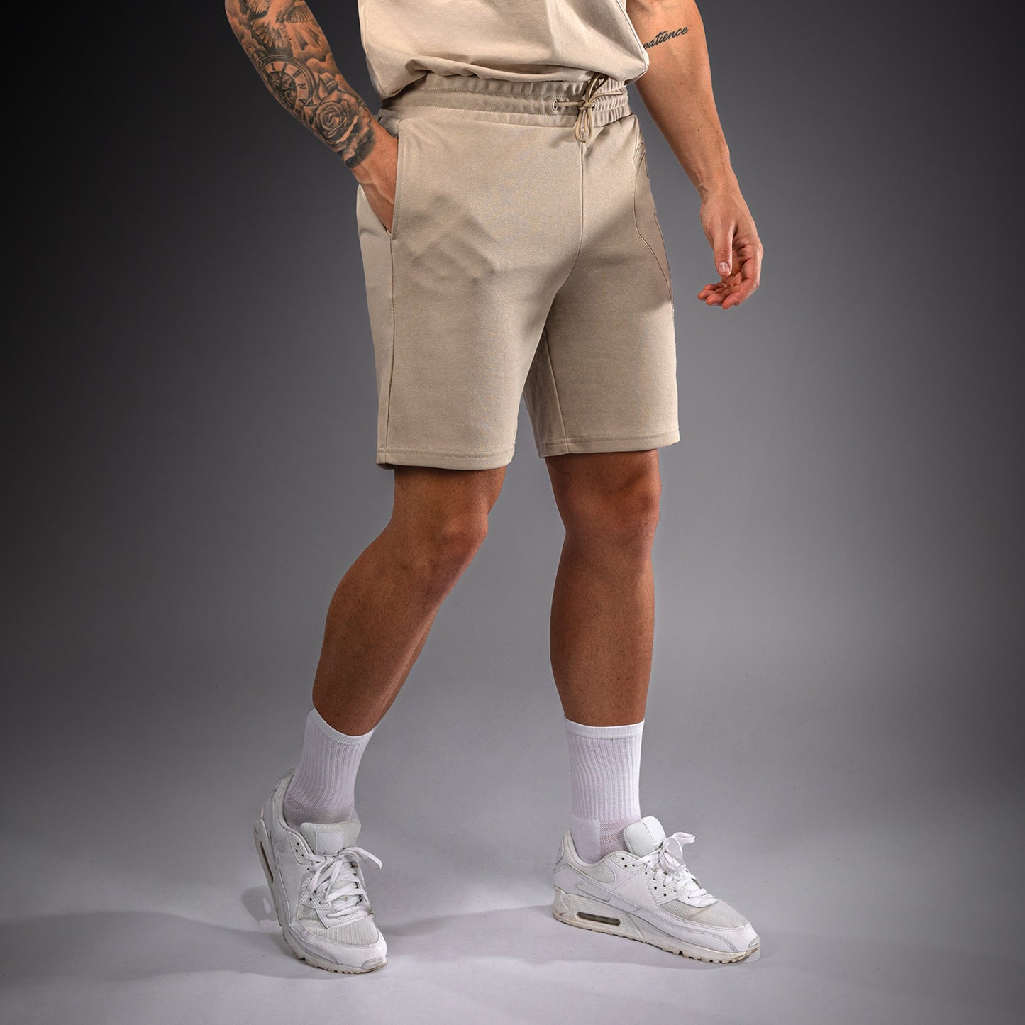 Venum Giant 3D Shorts aus Baumwolle – Hellbeige