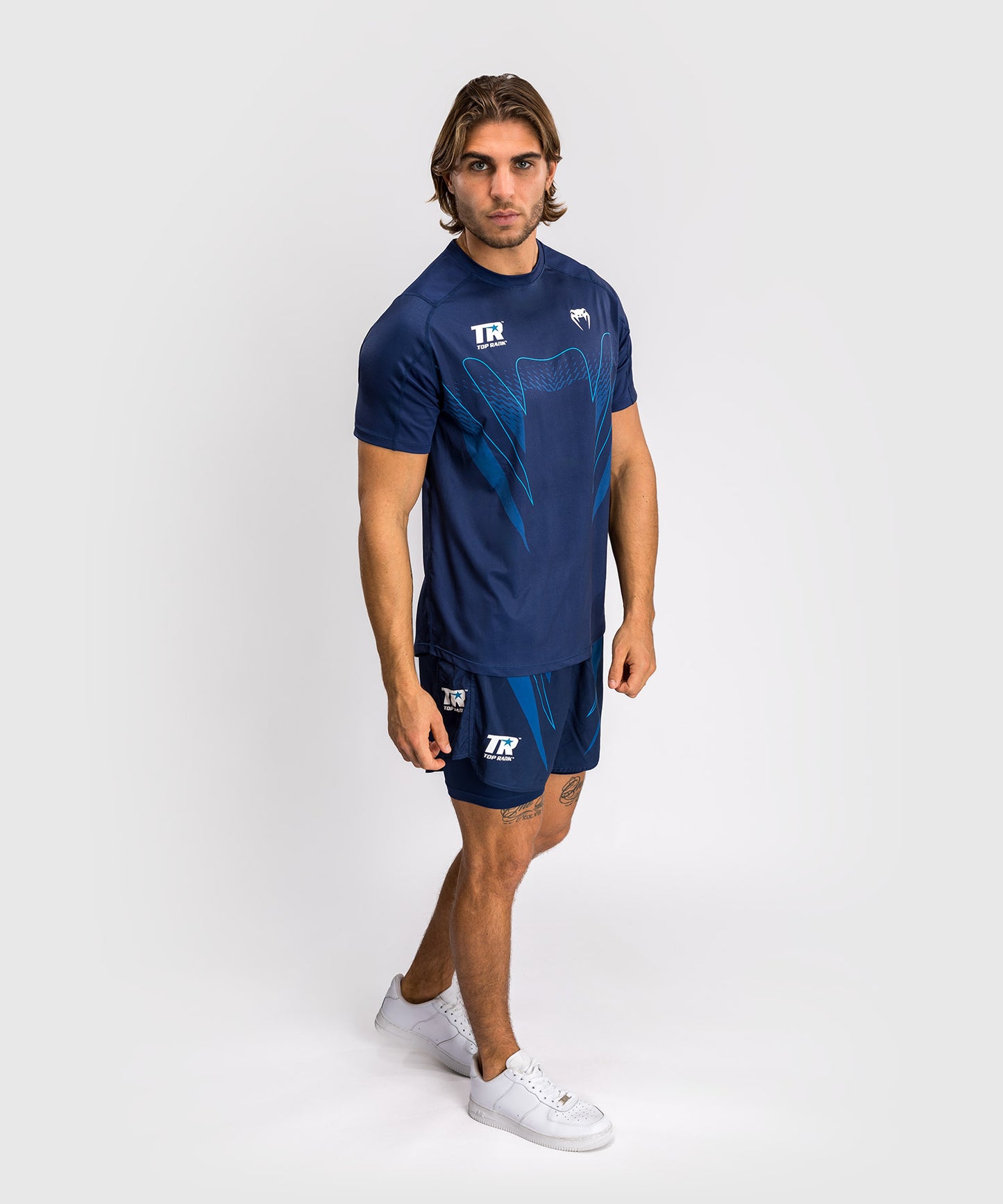 Venum x Top Rank Original Herren Dry Tech Shirt - Navy Blau