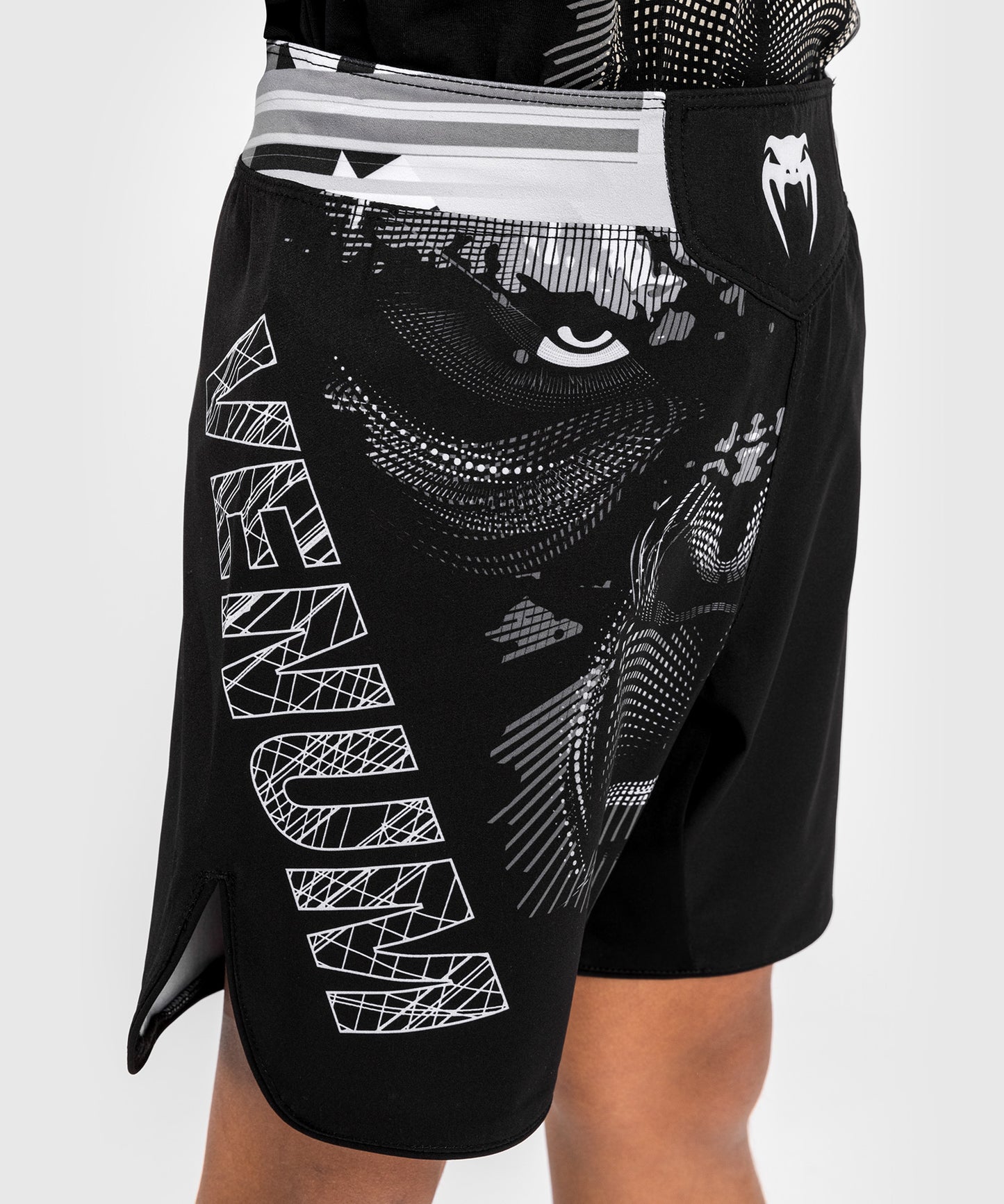 Venum Gorilla Dschungel Kinder Fightshorts - Schwarz/Weiß