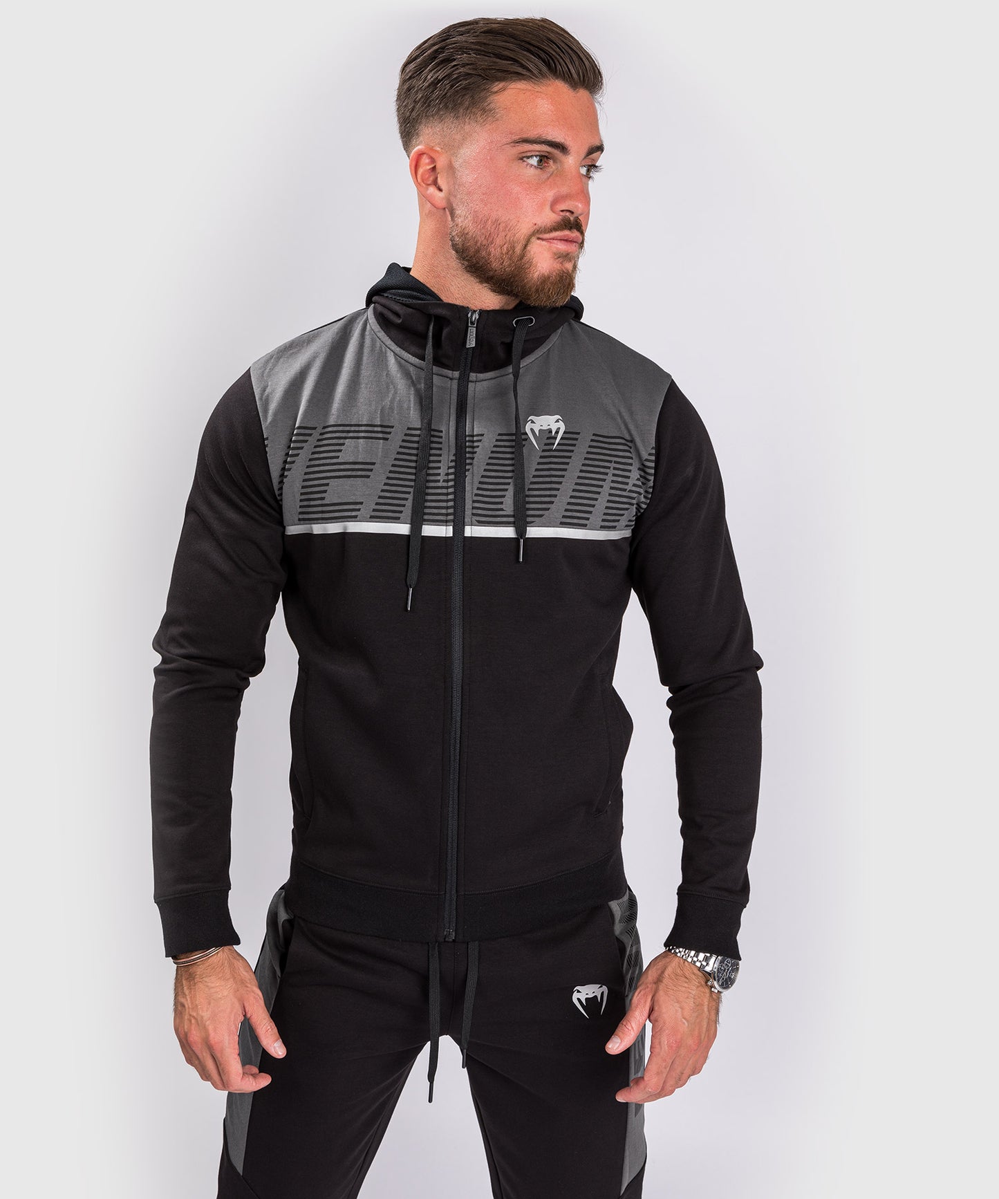 VENUM LASER ZX HOODY - SCHWARZ/GRAU