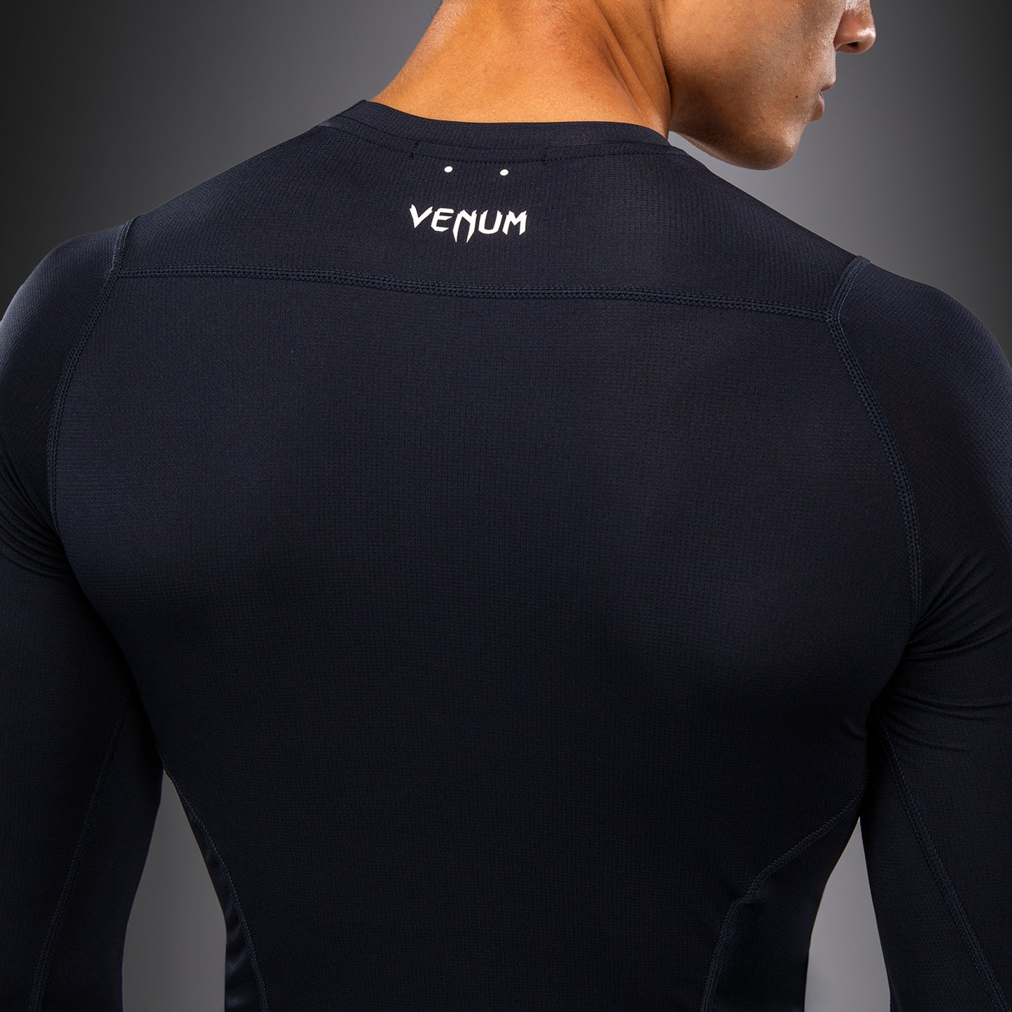 Venum G-Core Langarm Rashguard - Marineblau/Weiß