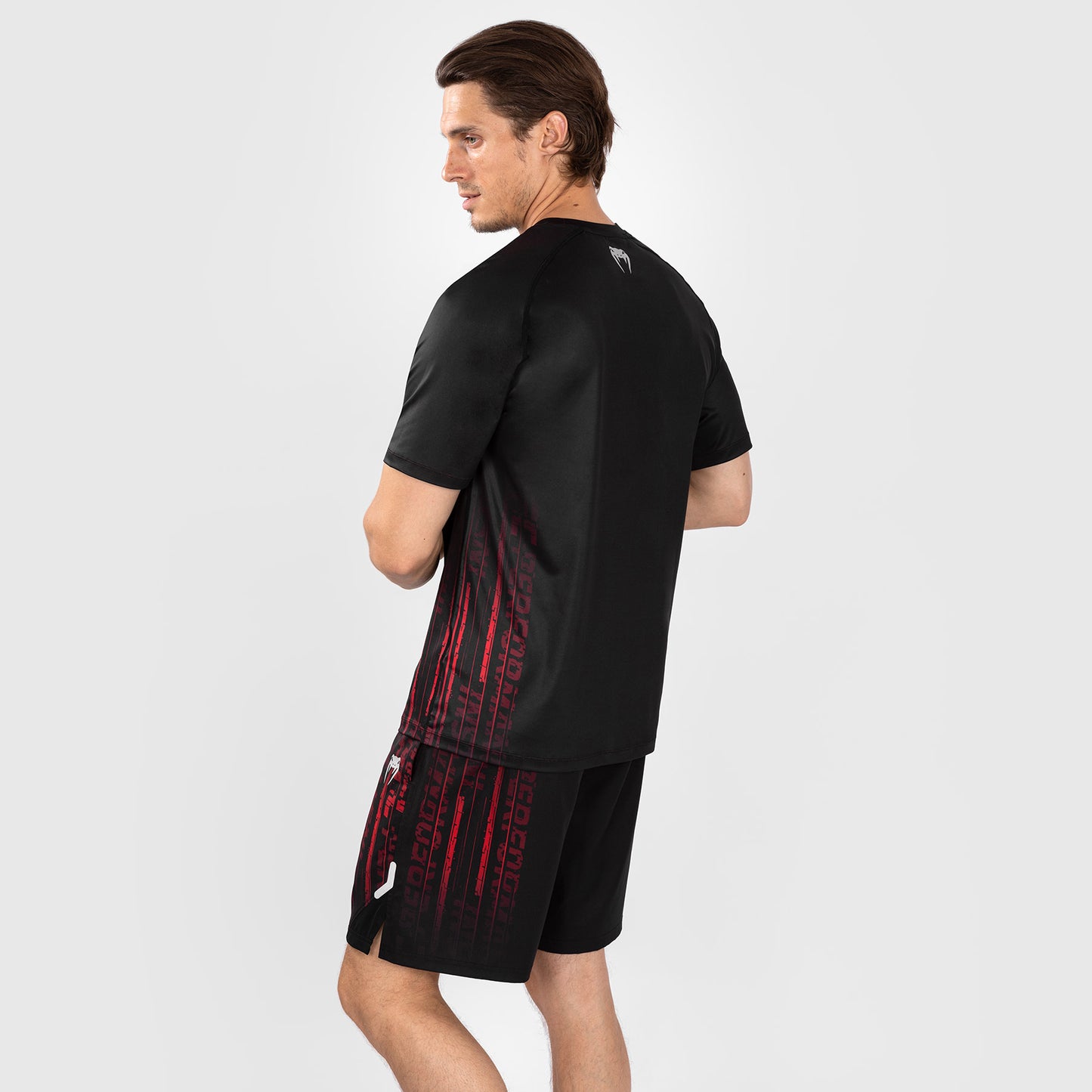 UFC Venum Performance Institute 2.0 Herren Dry-Tech Shirt - Schwarz/Rot