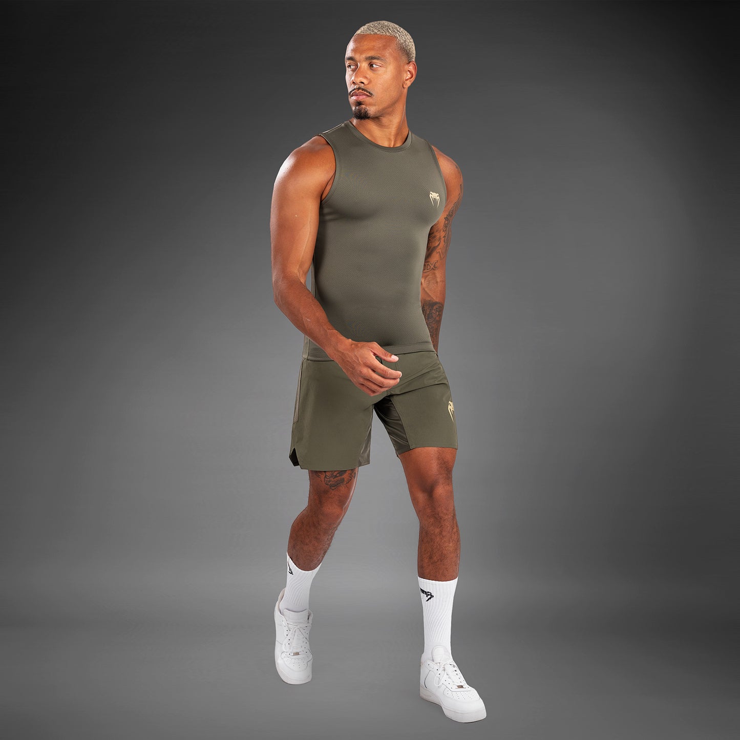Venum Contender Herren Ärmelloser Rashguard - Khaki
