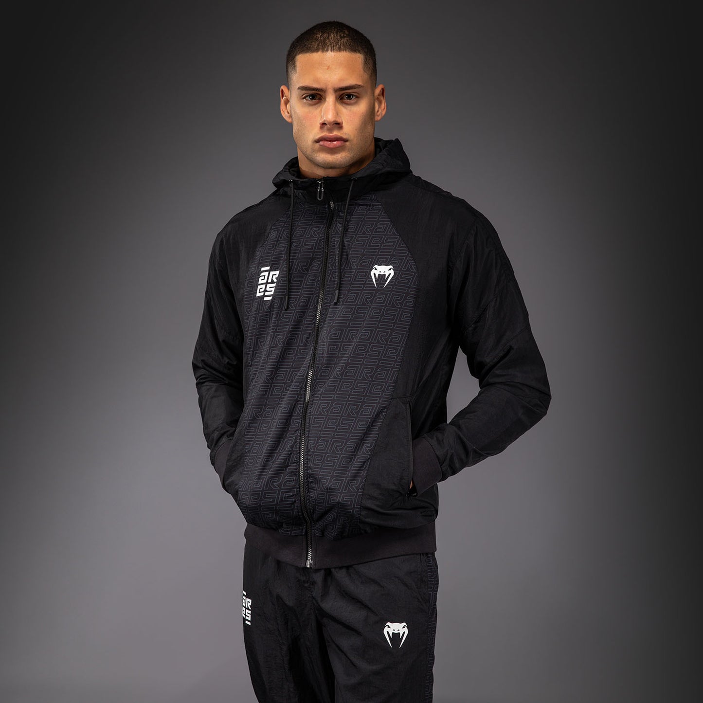 Venum x Ares Jacke mit Reißverschluss – Schwarz