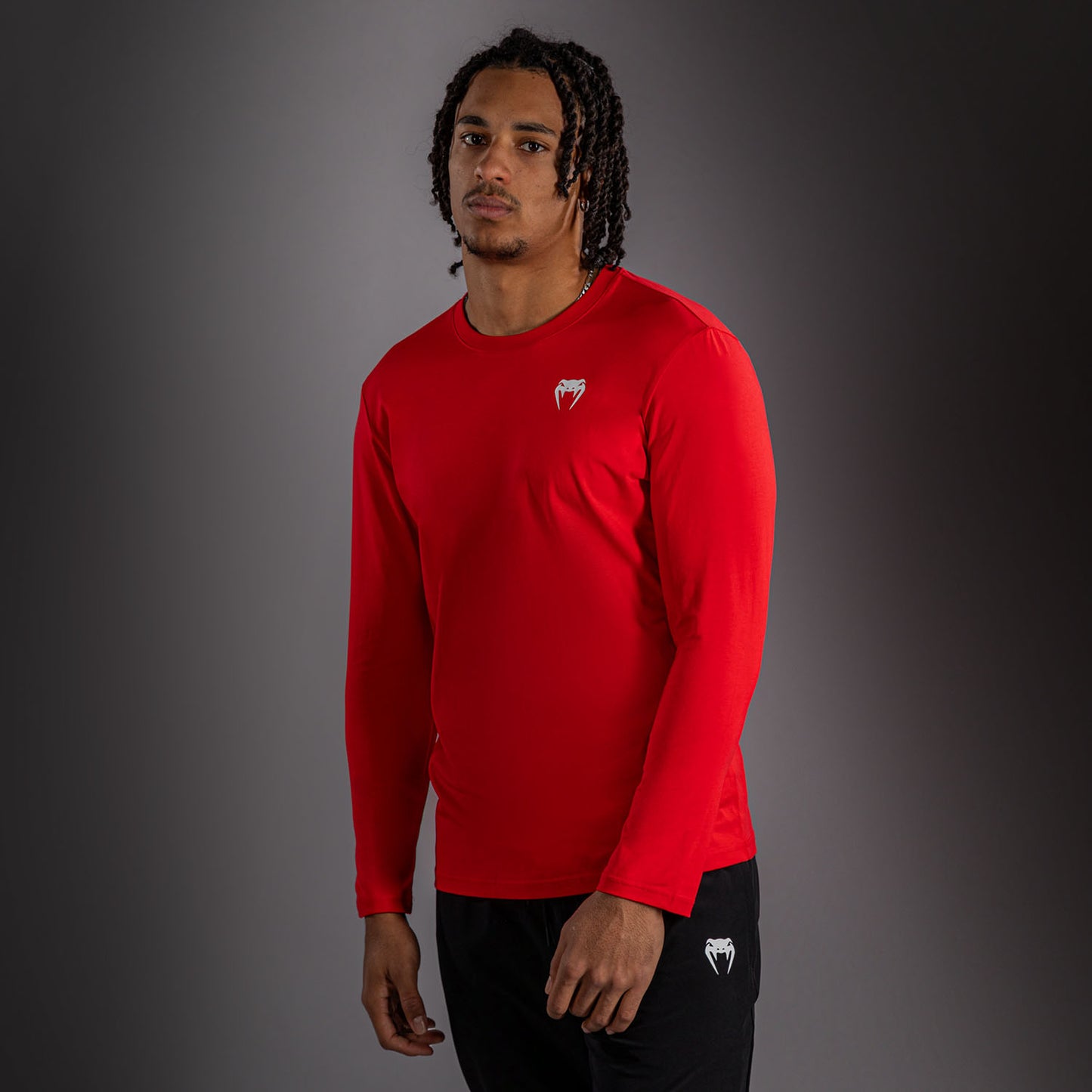 Venum Lineup Langarm T-Shirt - Rot/Weiß