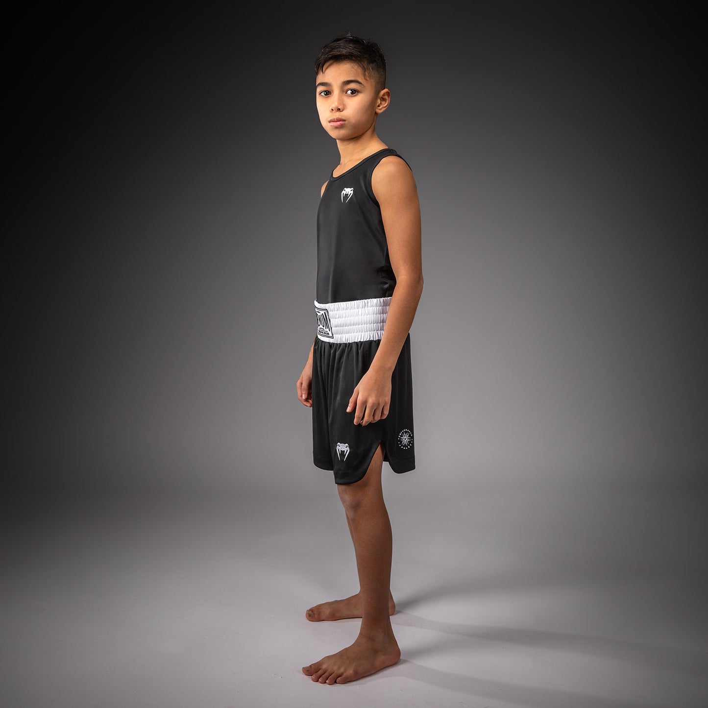 Venum Classic Boxshorts Für Kinder – Schwarz/Weiß