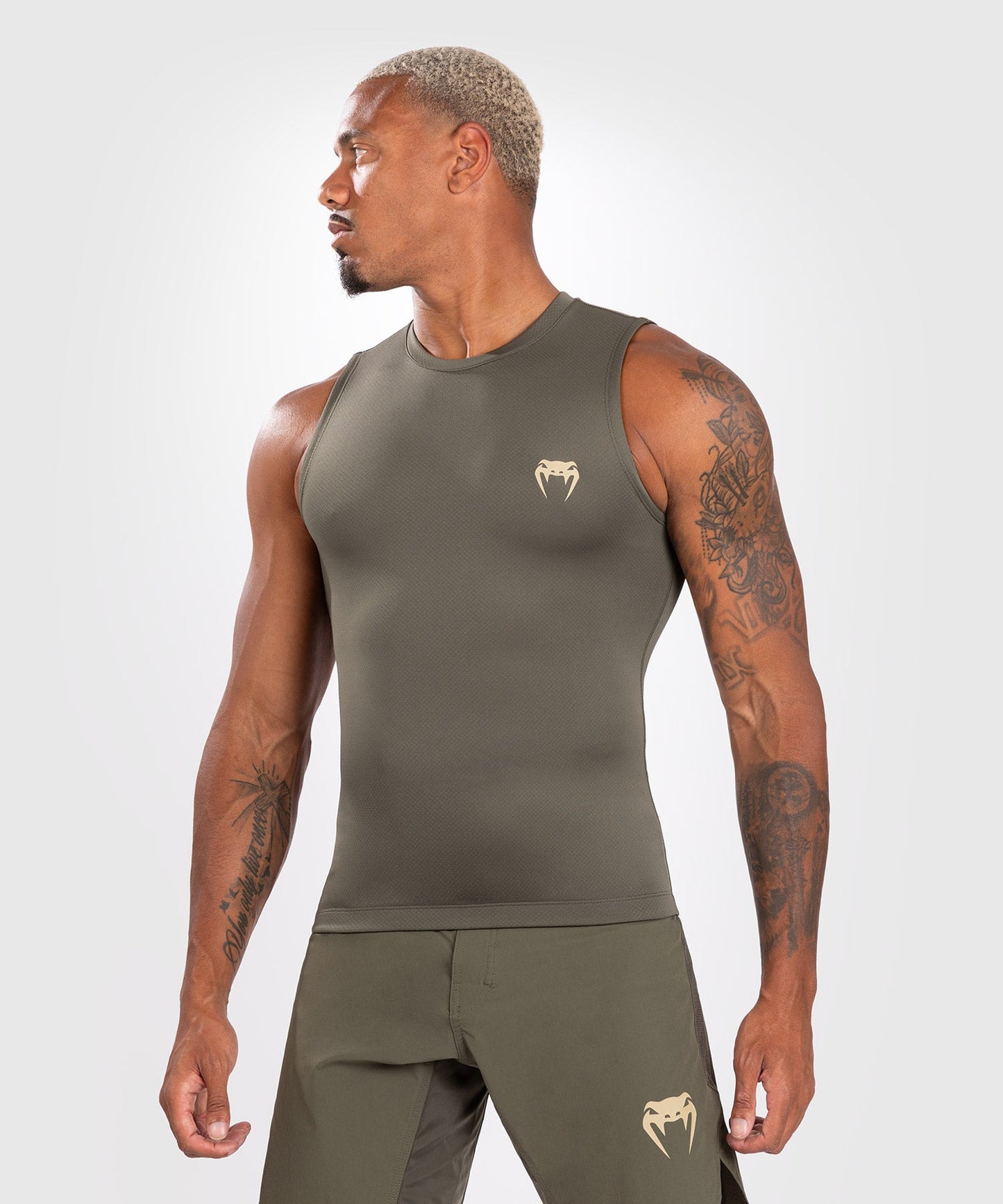 Venum Contender Herren Ärmelloser Rashguard - Khaki