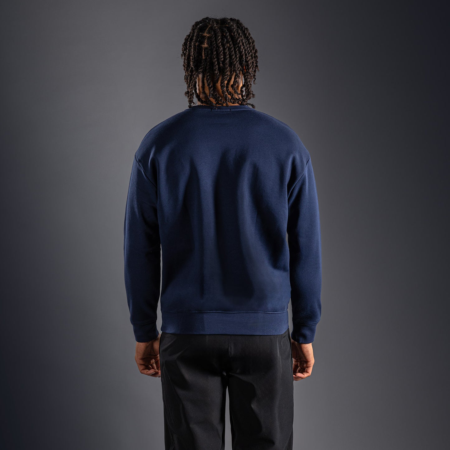 Venum Lineup Fleece Crew Navy - Blau/Weiß
