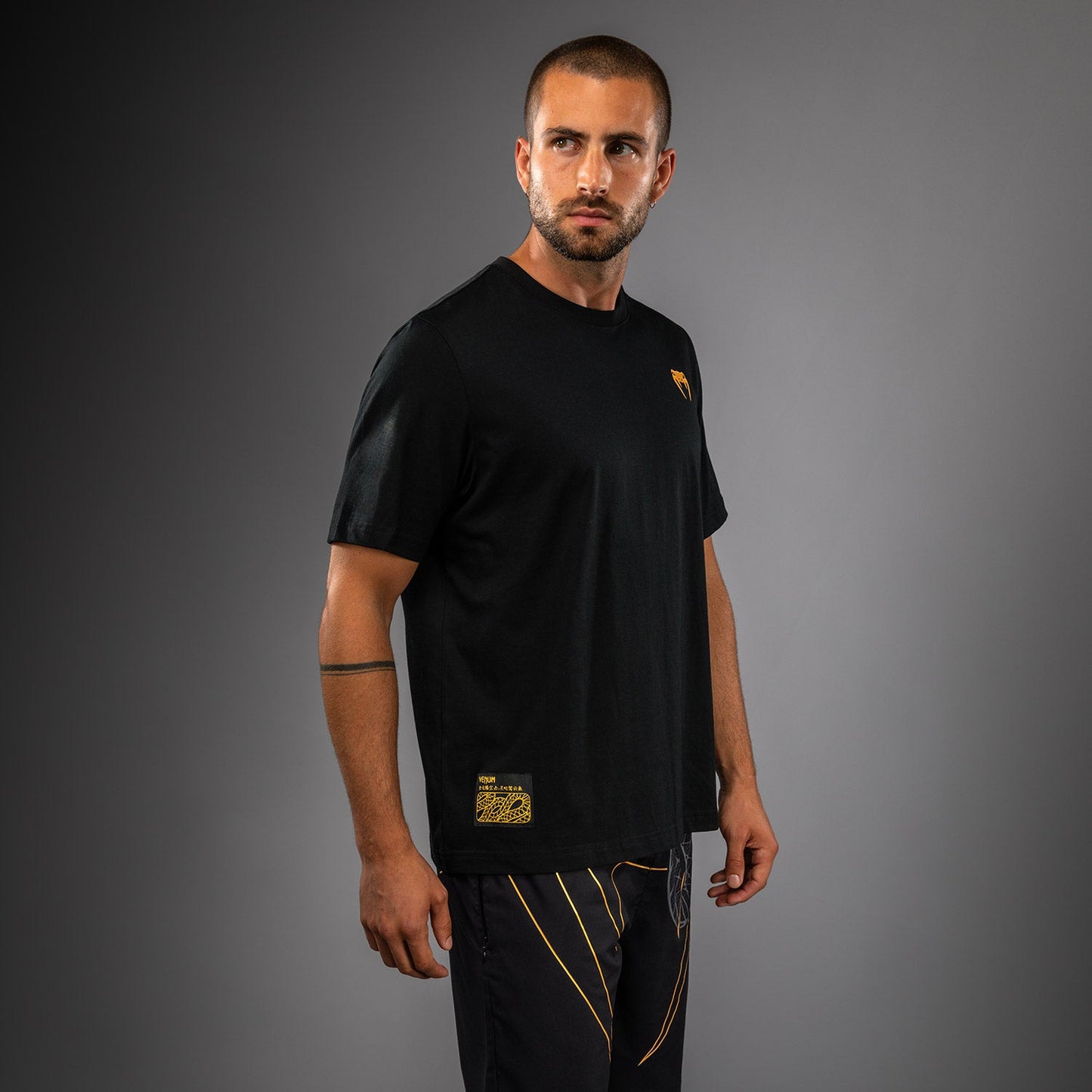 Venum Serpenti T-Shirt – Schwarz/Silber/Gold