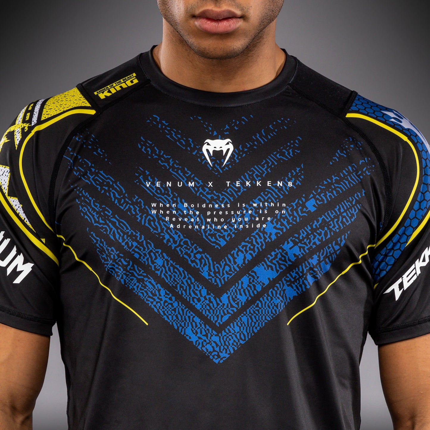 Venum x TEKKEN 8 Dry-Tech T‑Shirt - King - Schwarz/Gelb
