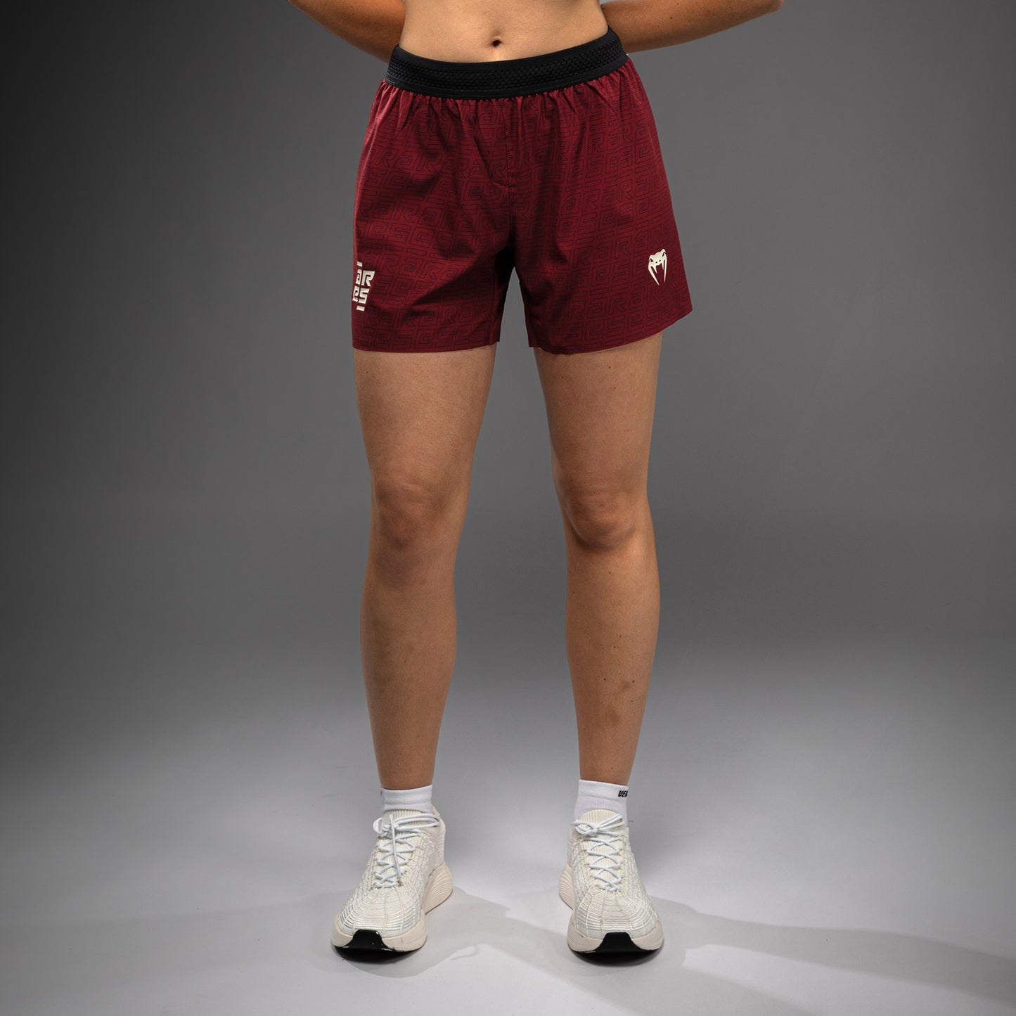 Venum x Ares Damen Trainingsshorts - Burgunder