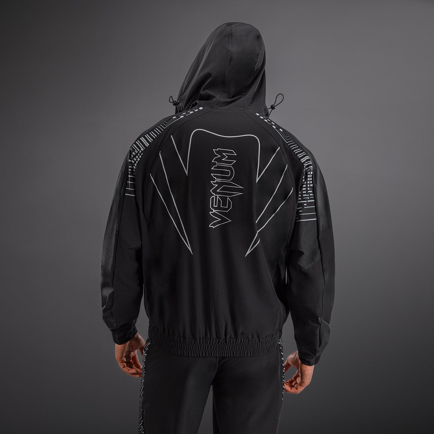 Venum Midnight Fury Trainingsjacke – Mitternachtsblau/Grau/Silber