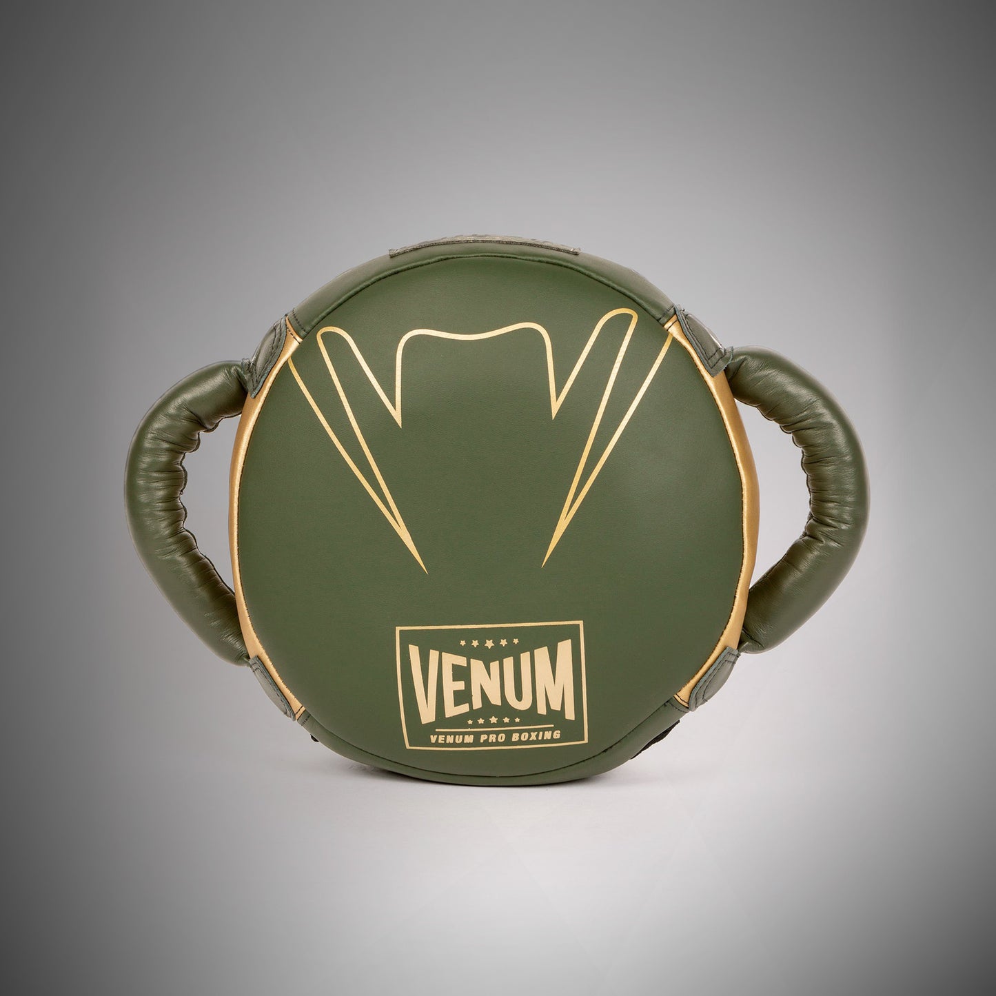 Venum Pro Boxhandschuh Rundschlag Schild – Khaki/Gold