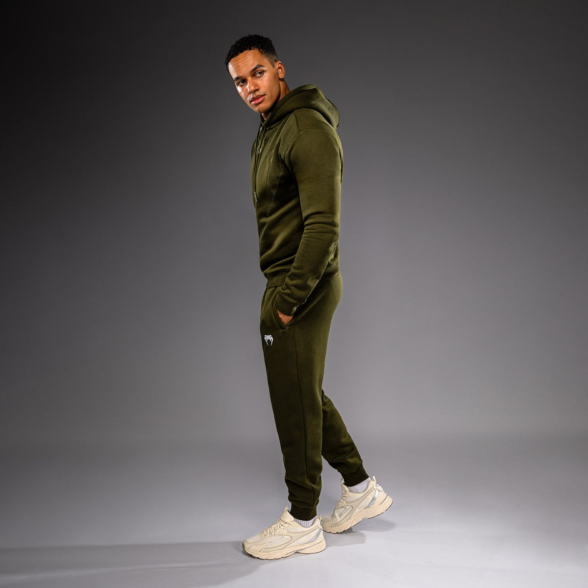 Venum Attack Fleece & Weave Hoodie - Khaki