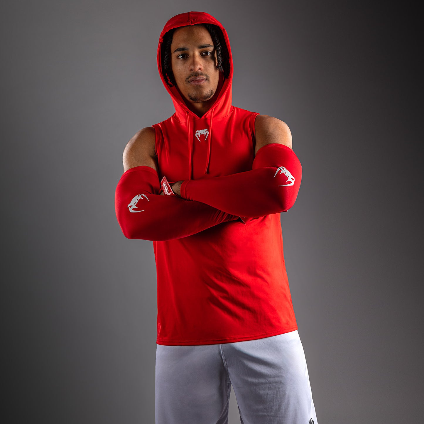 Venum Elite Ärmelloser Dry-Tech Kapuzenpullover - Rot