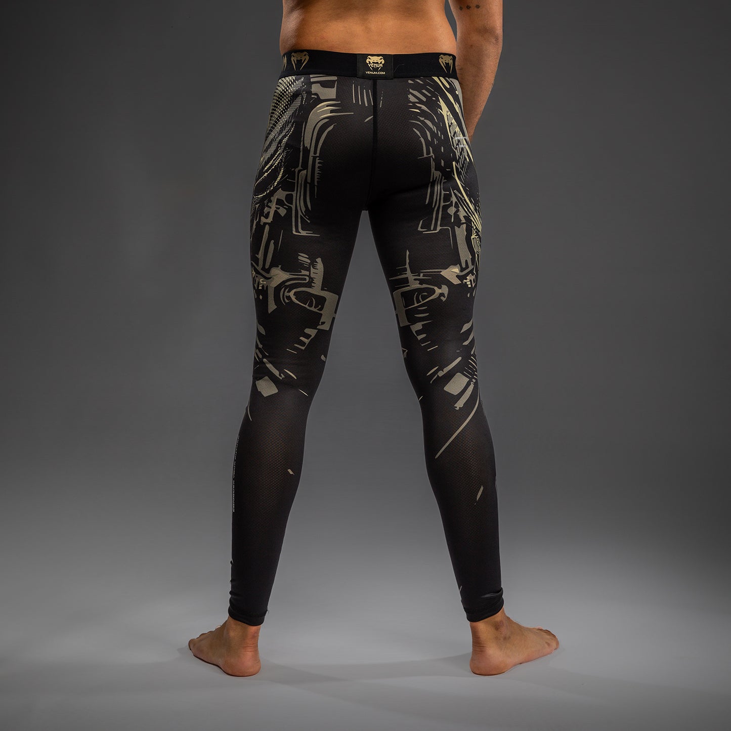 Venum Invader Spats - Schwarz/Sand