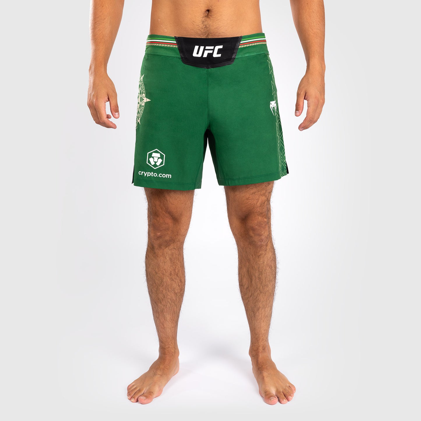Noche UFC by Venum  Authentic Fight Night Herren Kampfhose - Kurze Passform - Grün