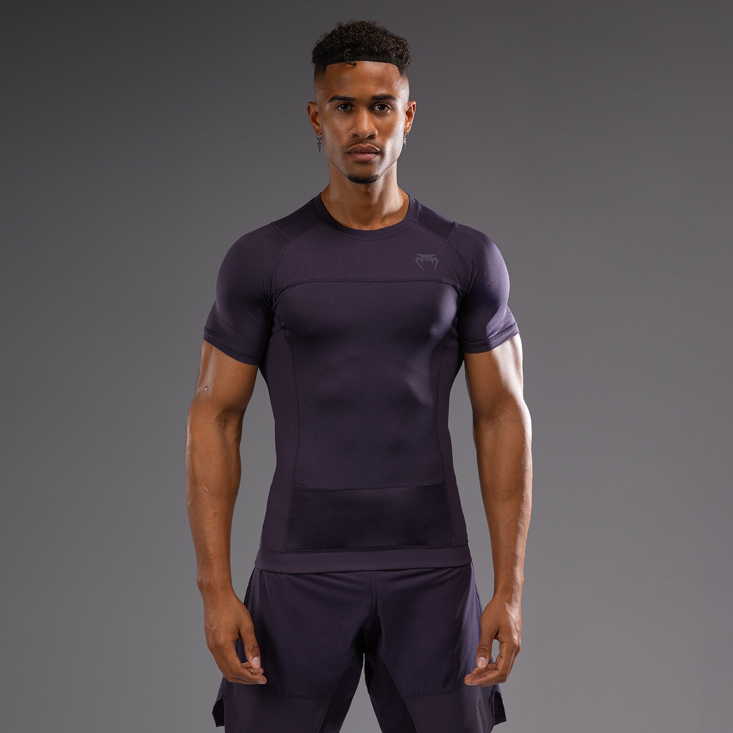 Venum G-Fit Air Herren Kurzarm Rashguard - Tiefpurpur