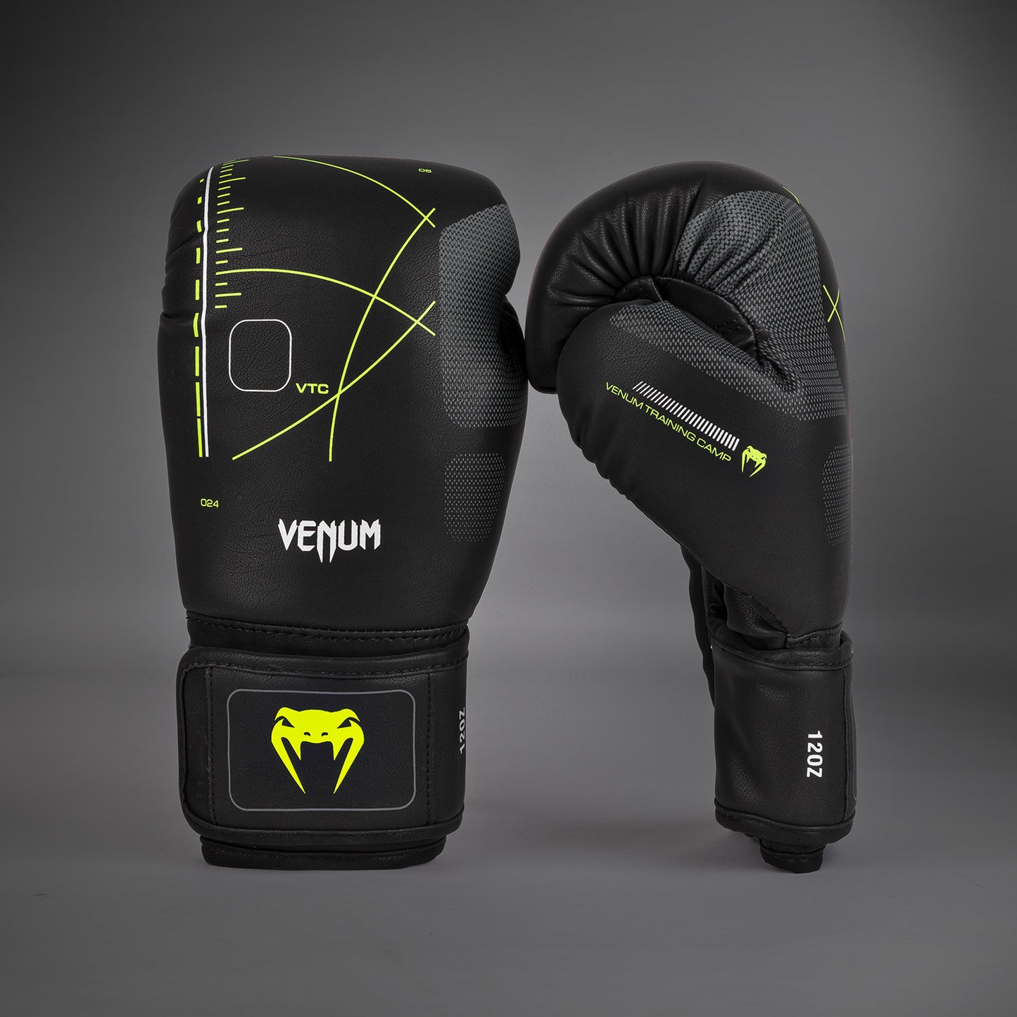 Venum Training Camp 4.0 Boxhandschuhe - Schwarz/Neongrün