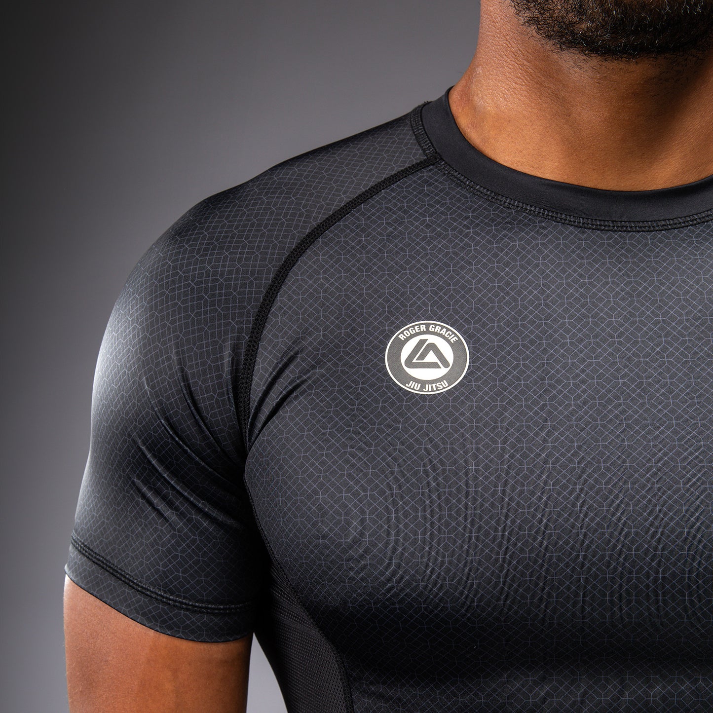 Venum x Roger Gracie Academy Kurzarm Rashguard - Schwarz