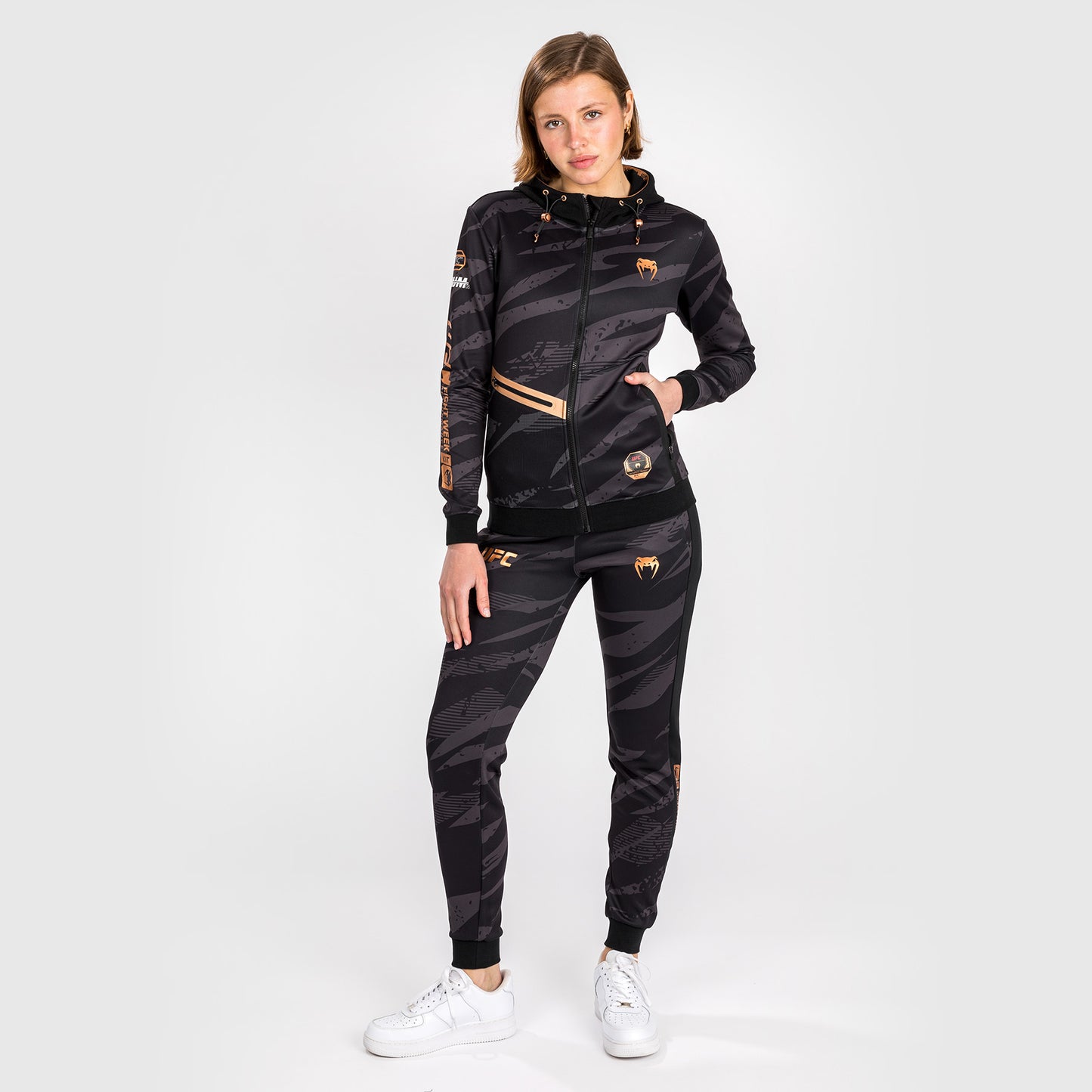 UFC Adrenaline by Venum Fight Week Frauen Zip Hoodie - Urban Camo