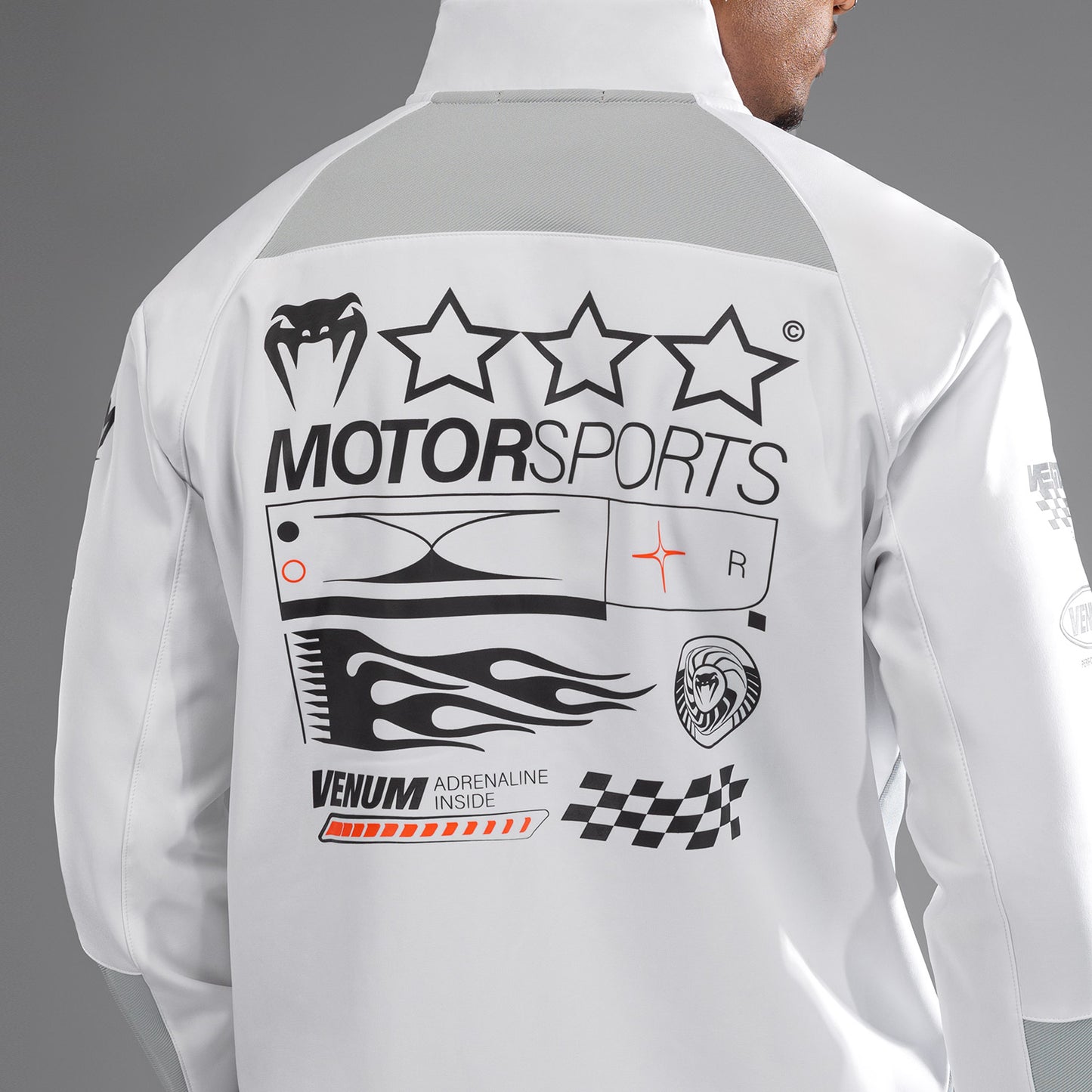 Venum Motorsport Softshell-Jacke - Schneeweiß
