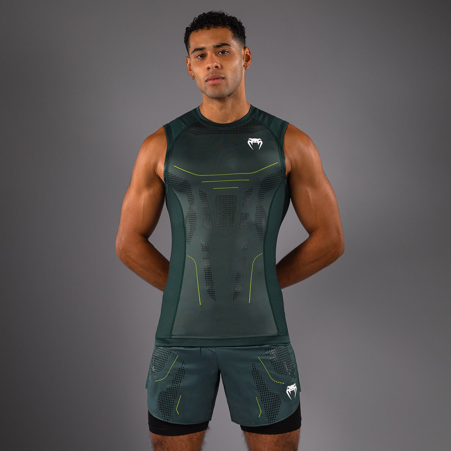 Venum Technical 3.0 Ärmelloses Rashguard - Waldgrün