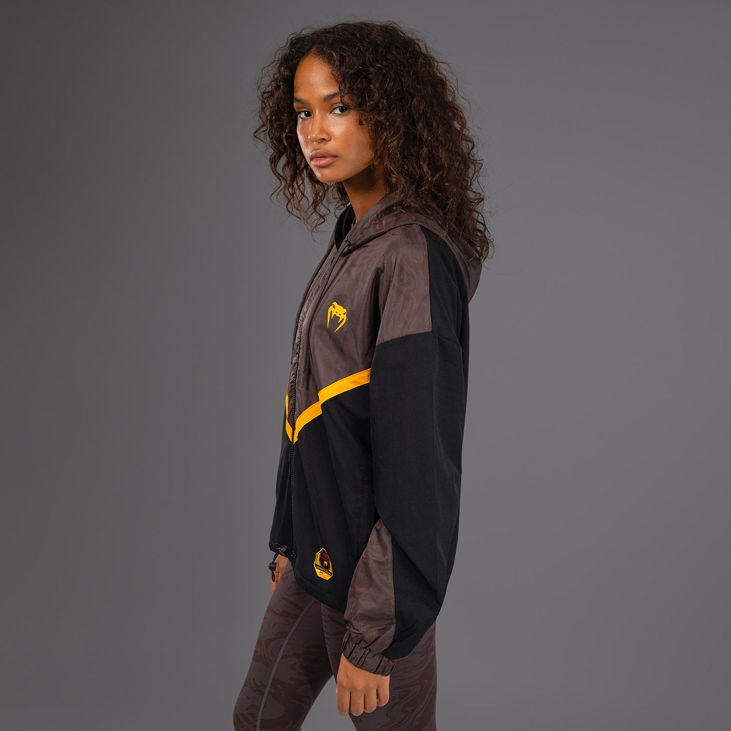 UFC Fusion by Venum Fight Week Damen Zip Hoodie - Erdiges Braun