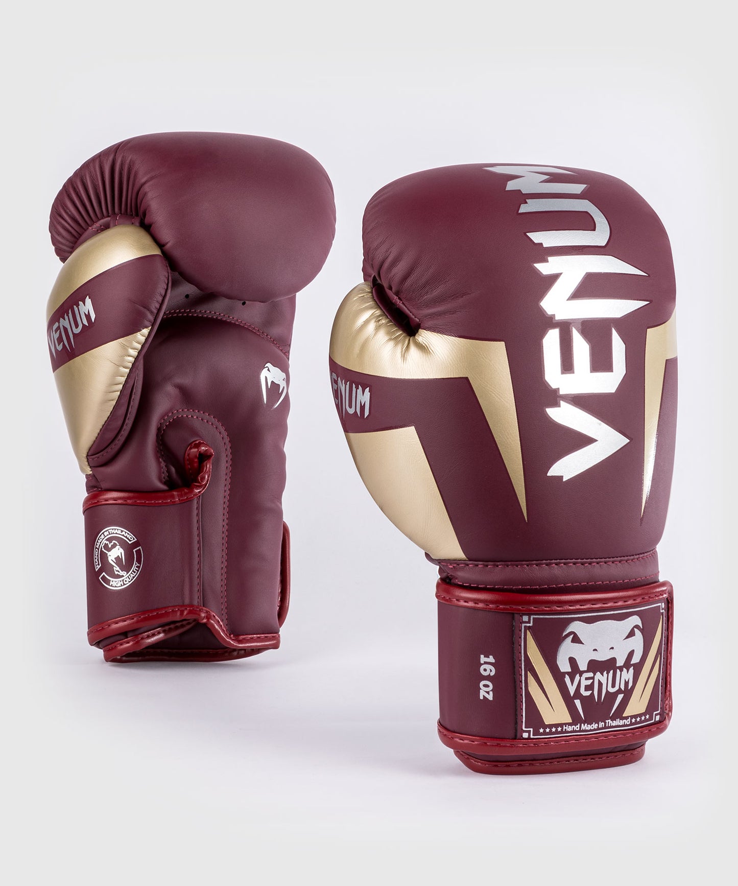 Venum Elite Boxhandschuhe - Burgund/Gold