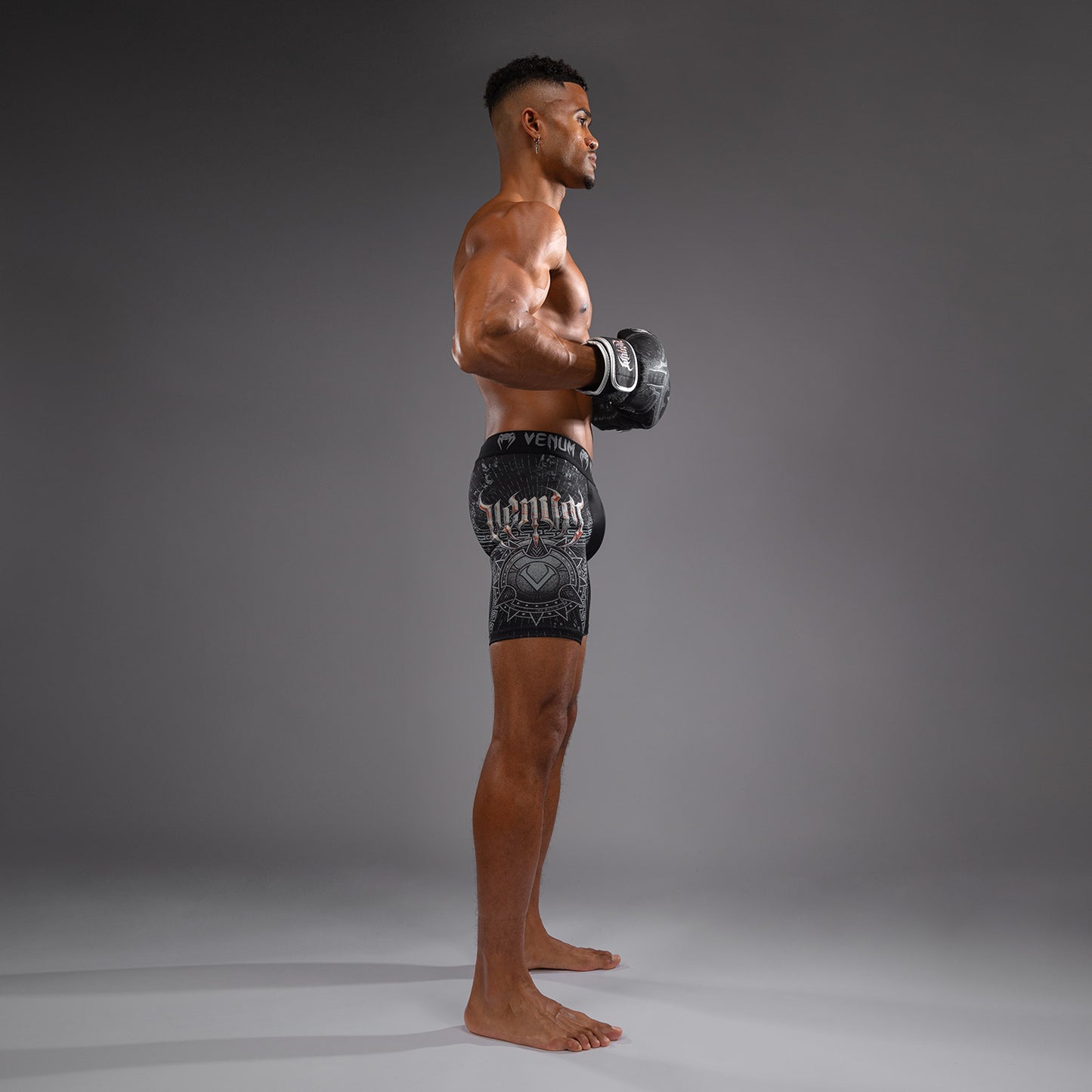 Venum Gladiator 5.0 Herren Vale Tudo Shorts - Schwarz/Silber