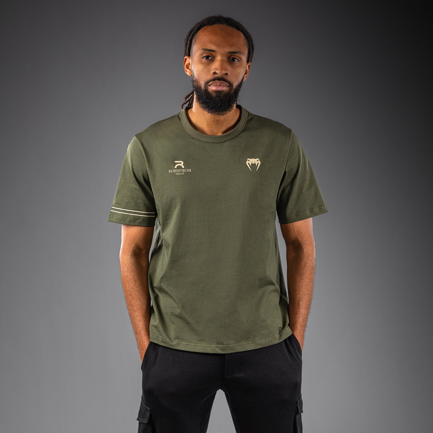 Venum x Rajadamnern T-Shirt - Militärgrün